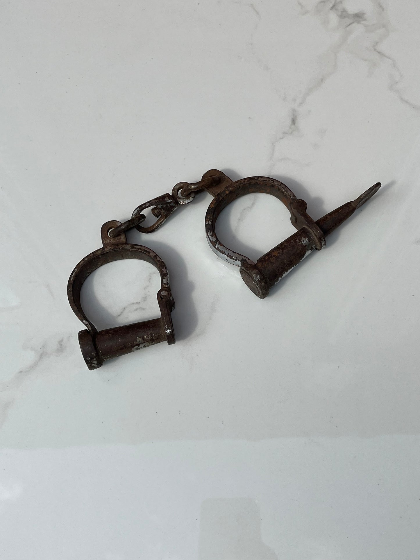 Old Iron Handcuffs Lock