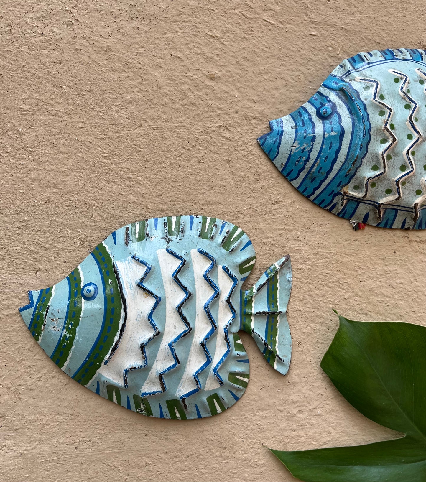 Iron Wall Fish Set of 2