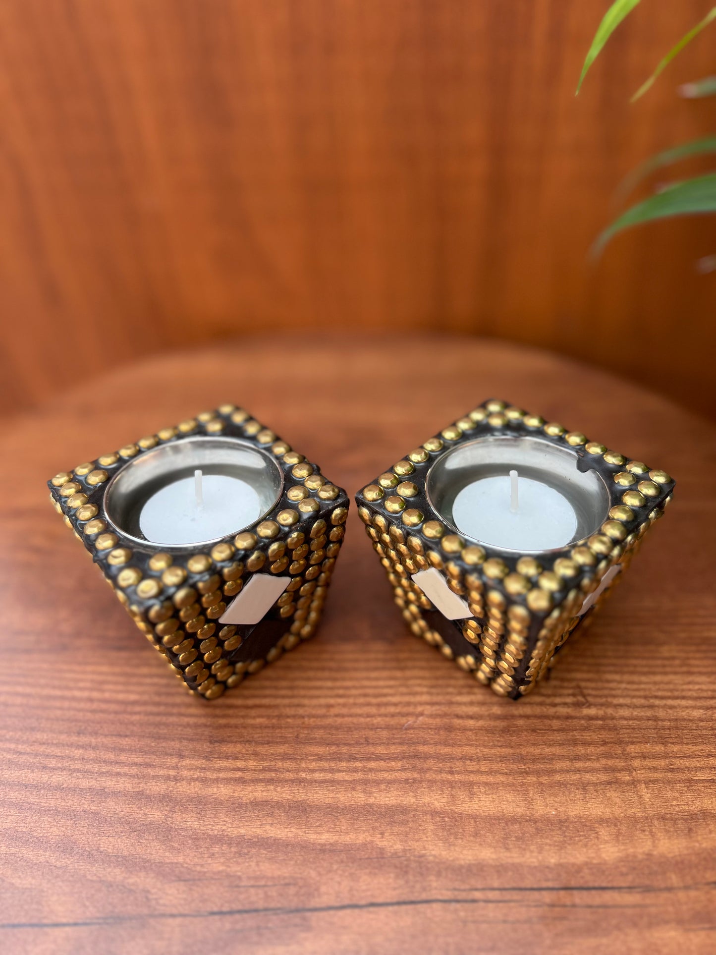Tea Light Candle Holder Set of 2
