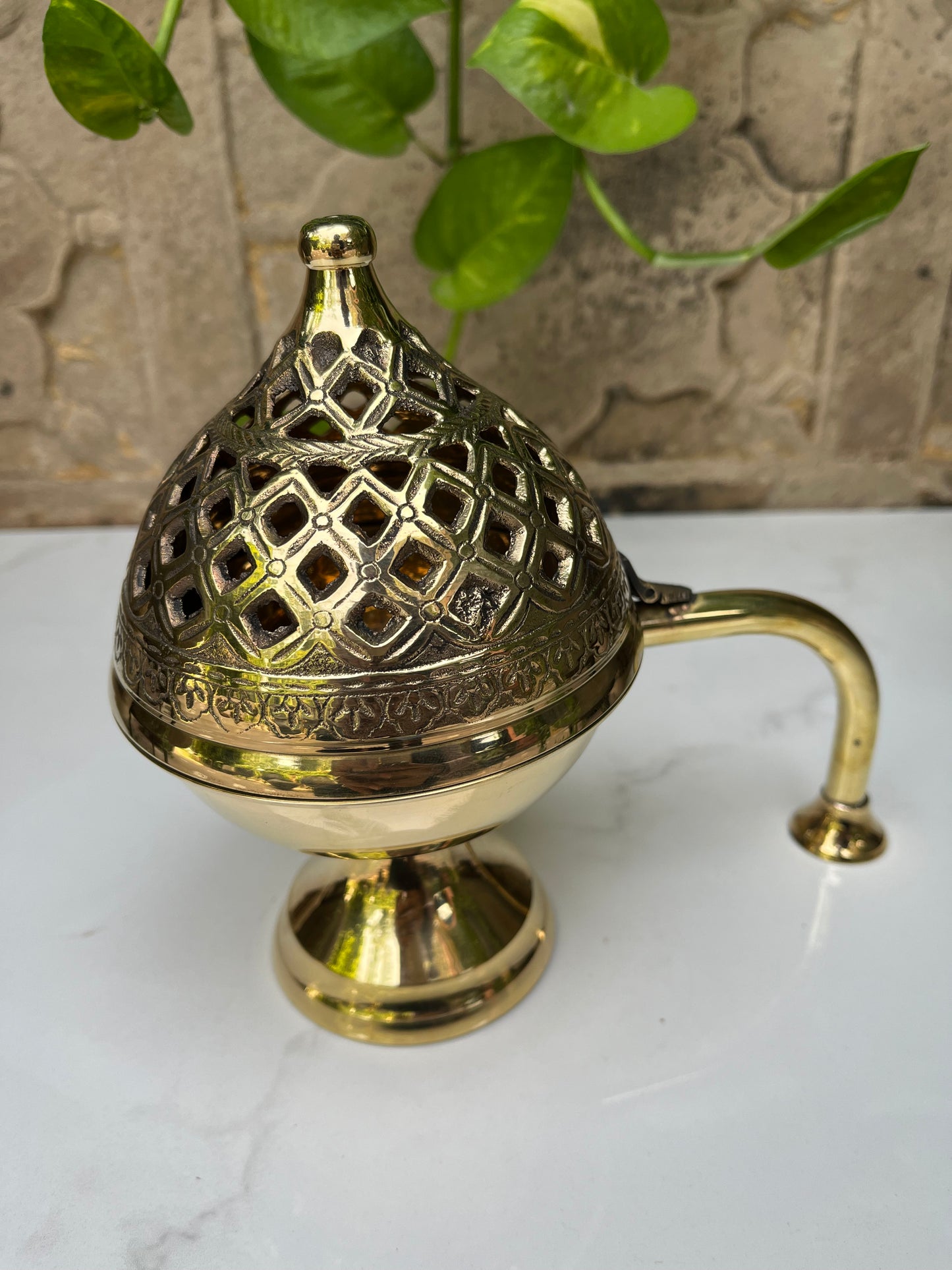 Divine Brass Dhoop Loban Burner