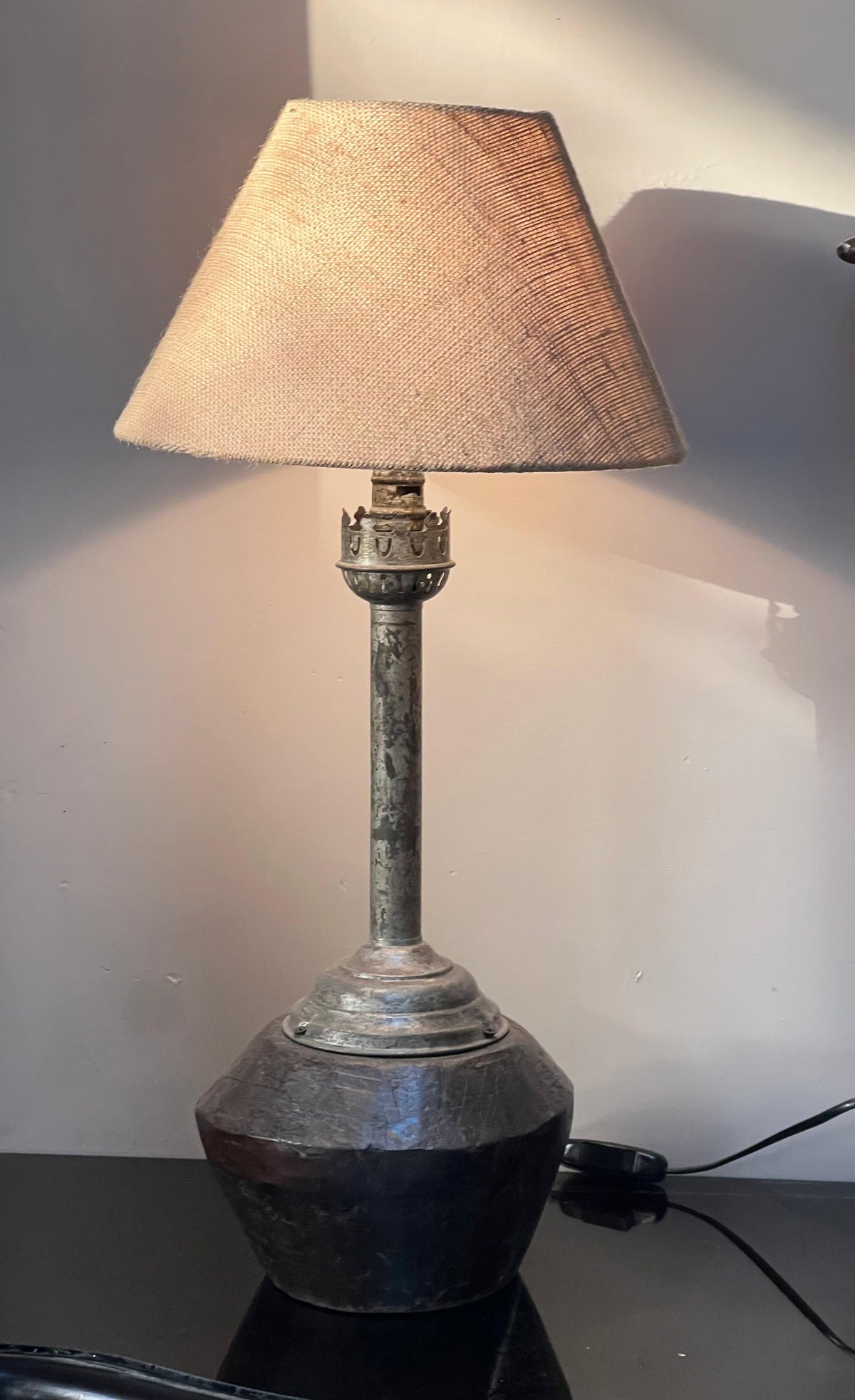Vintage Candle Stand Lamp