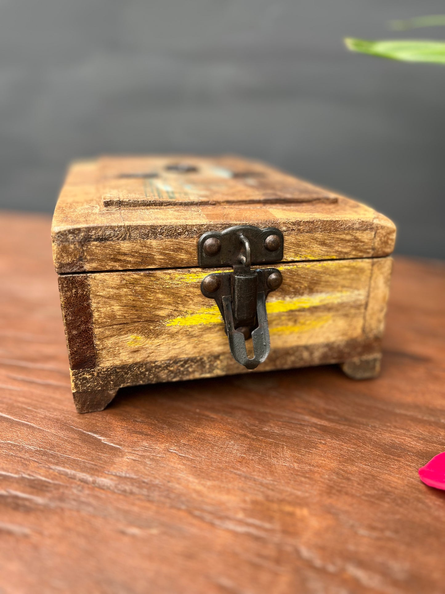Wood Mirror Barber Folding Box