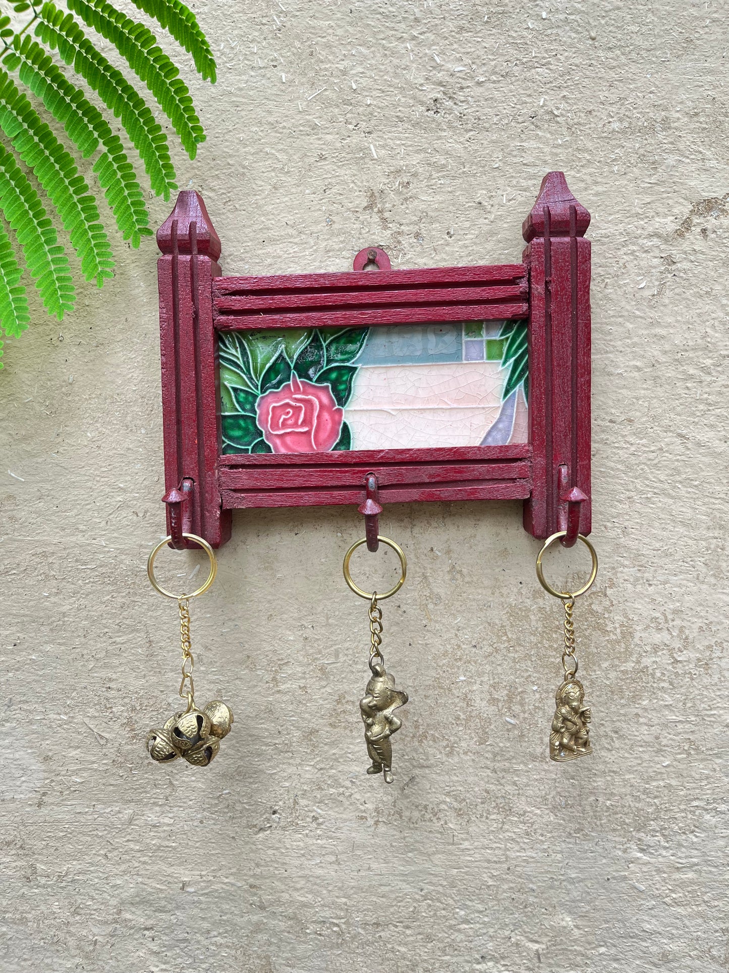 Hand Painted Old Tile Hook