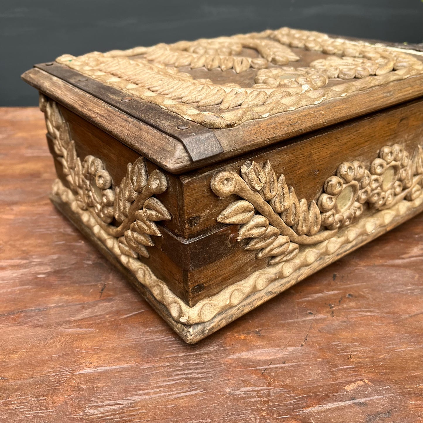 Vintage Teracotta Hand Crafted Box