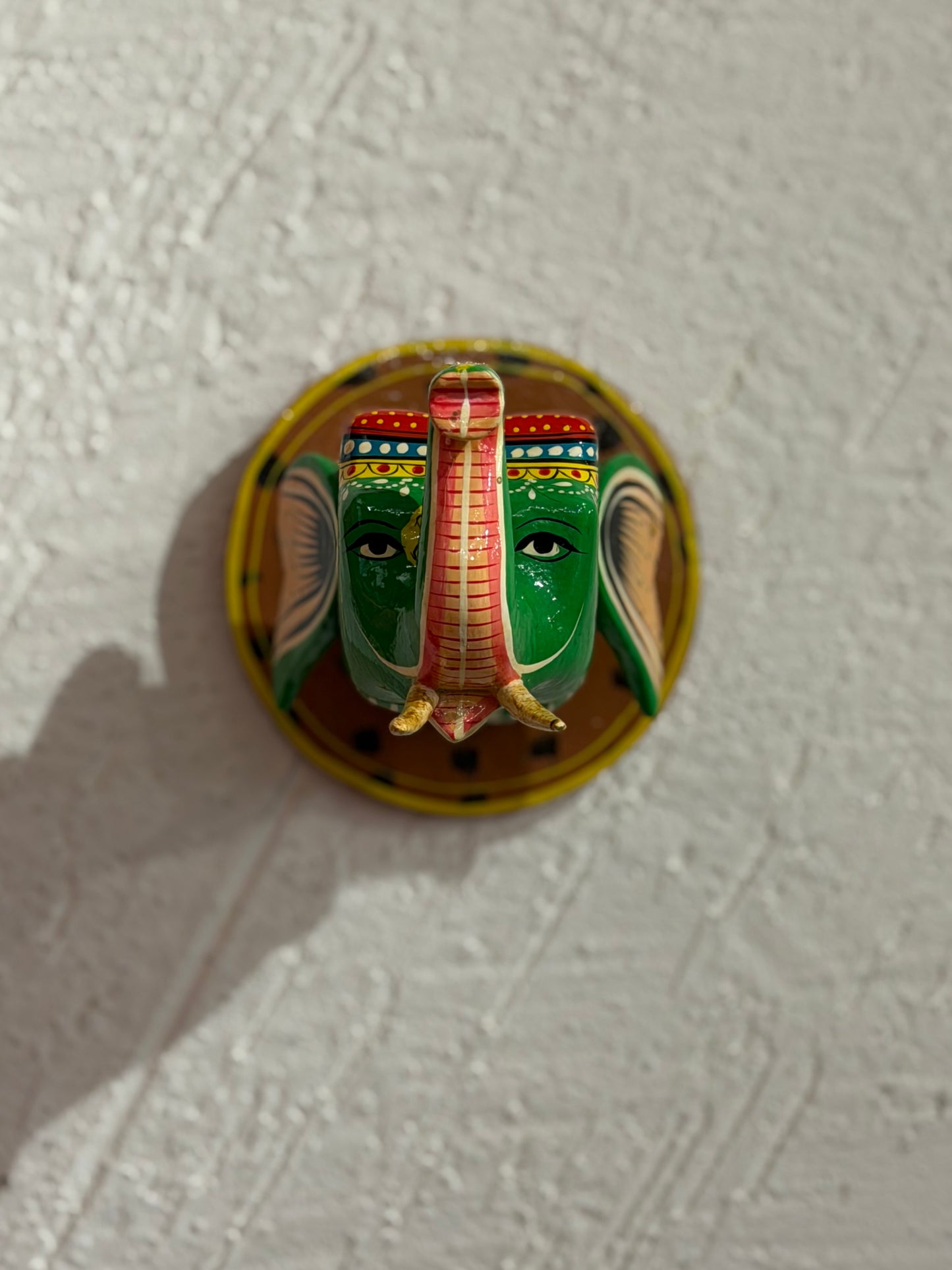 Hand Painted Elephant Head 