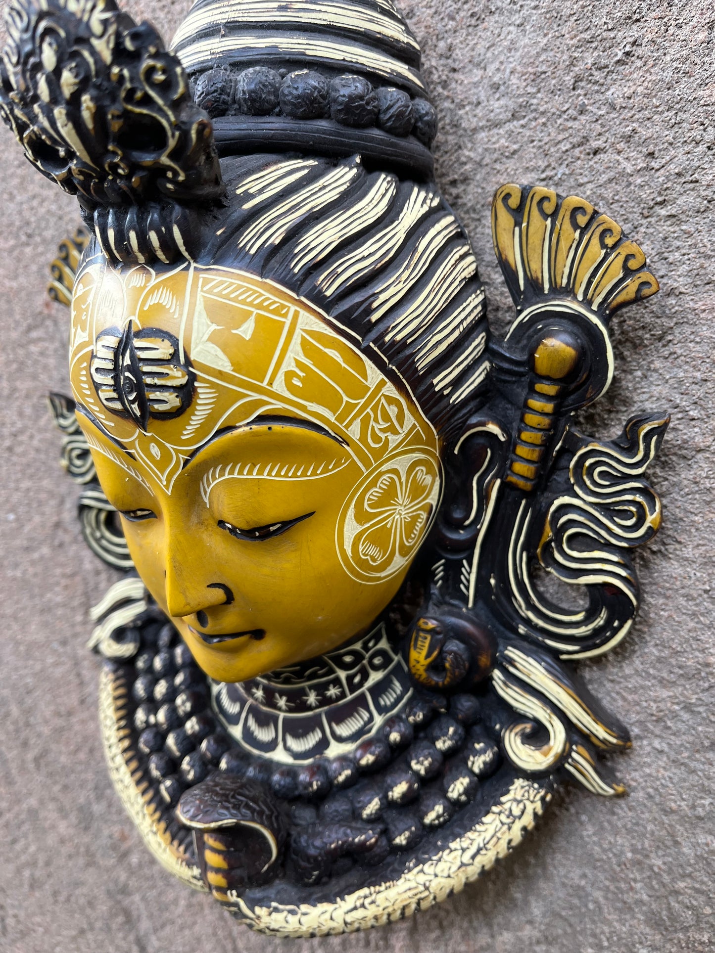 Divine Shiva Wall Face