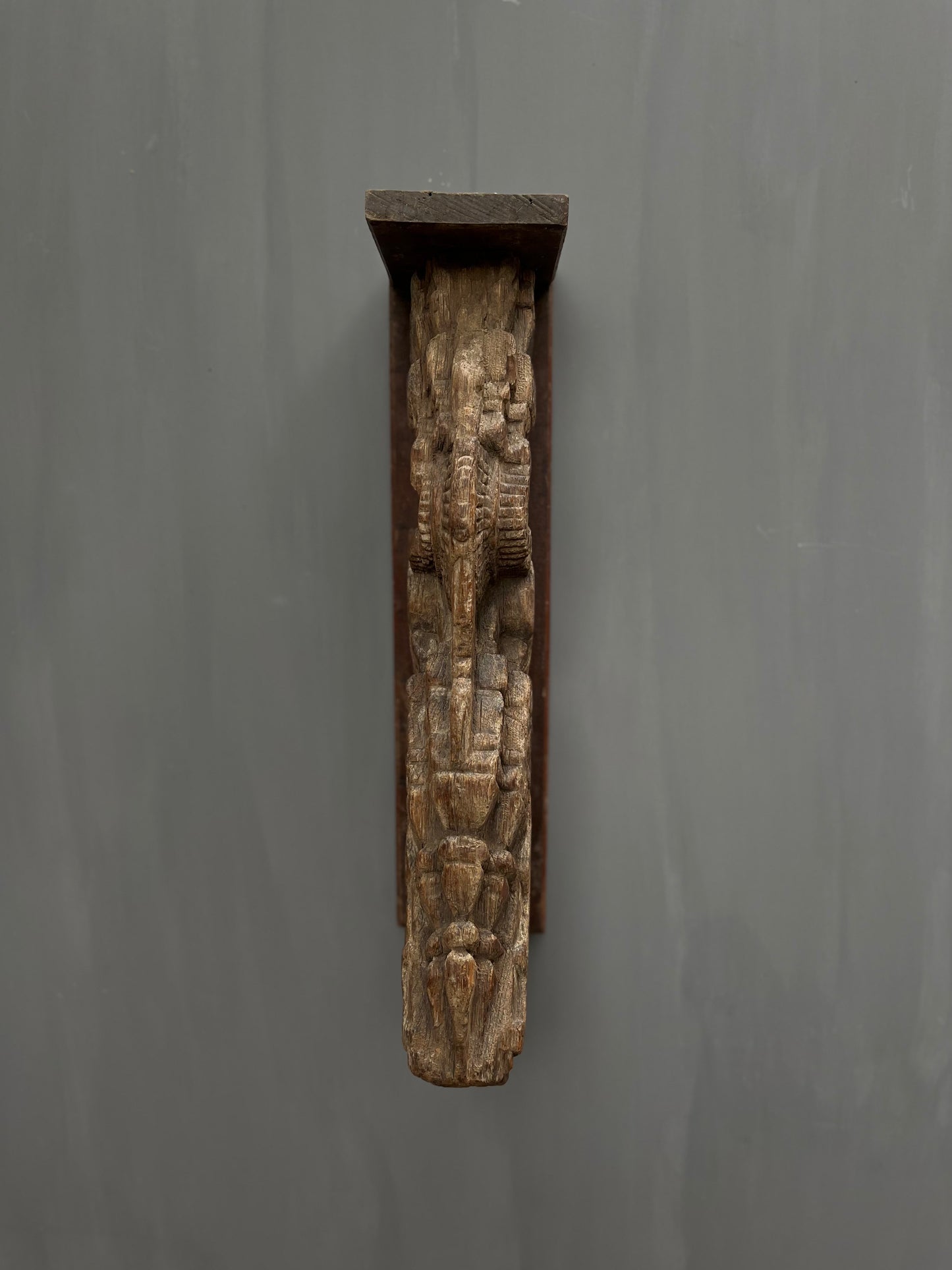 Vintage Hand Carved Wall Bracket