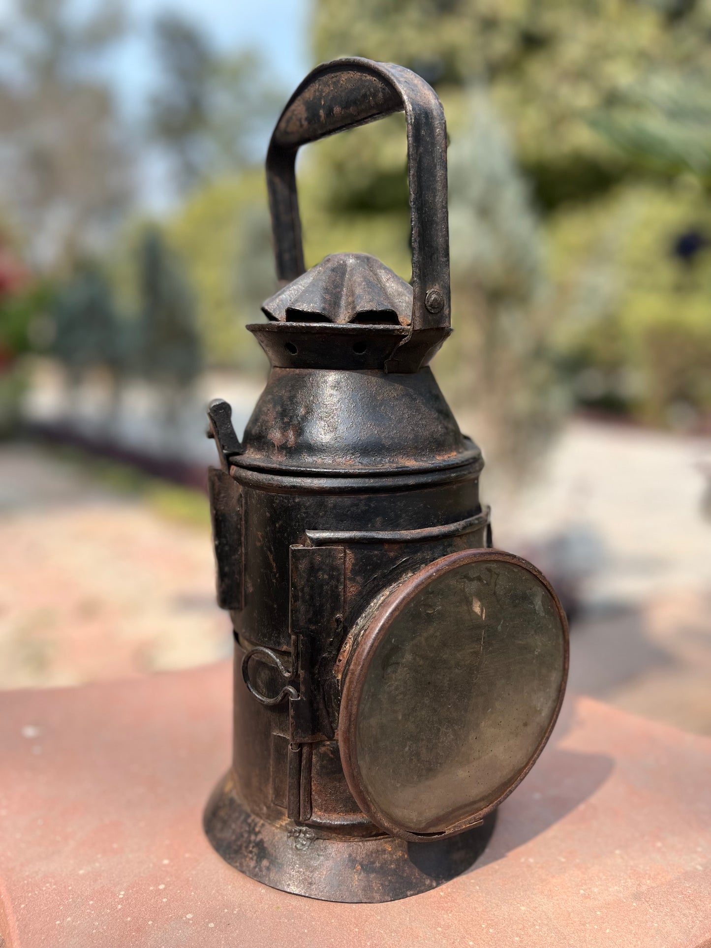 Vintage Iron Ship Lamp