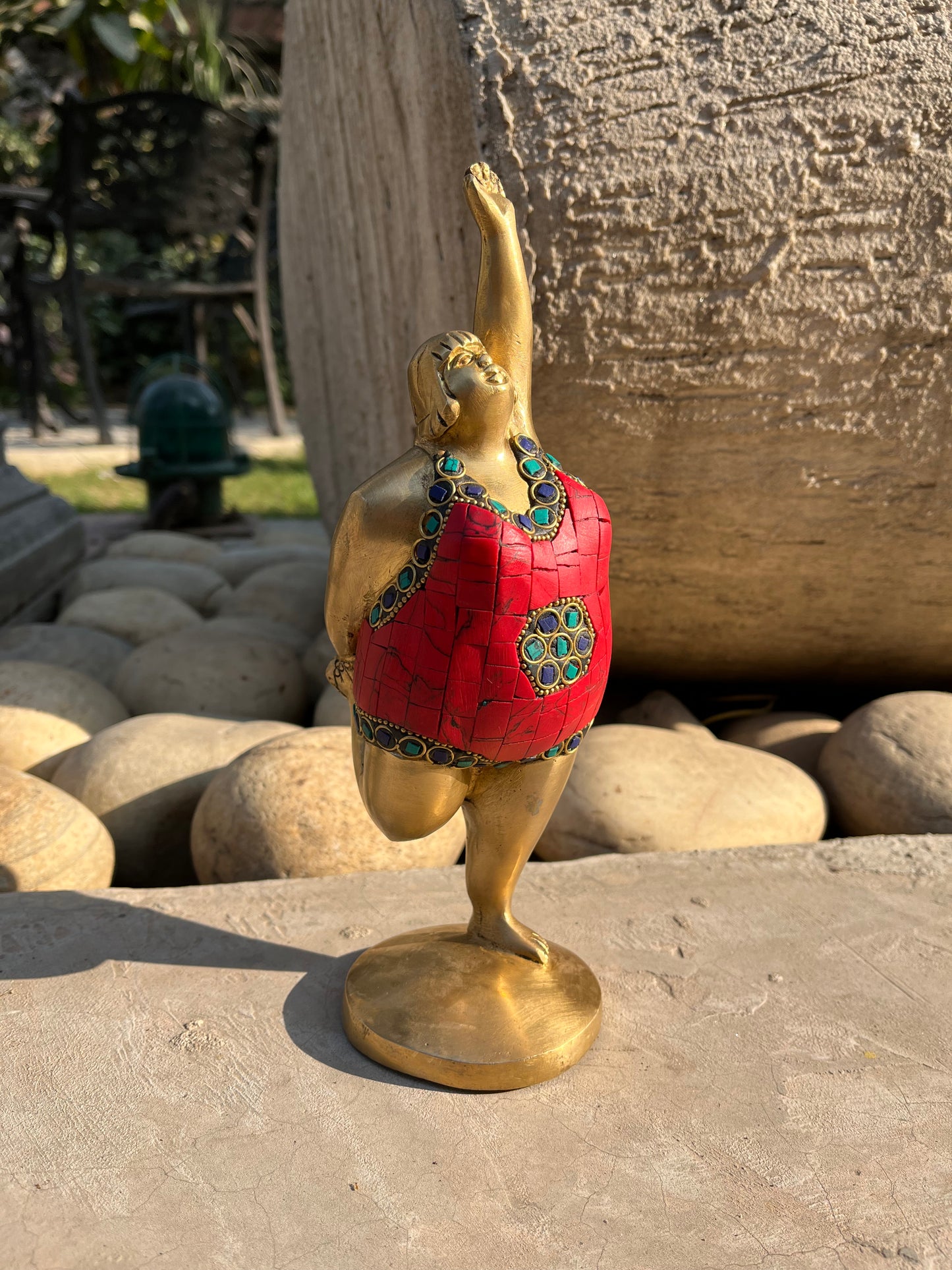 Rajahansmudra Brass Yogasan lady