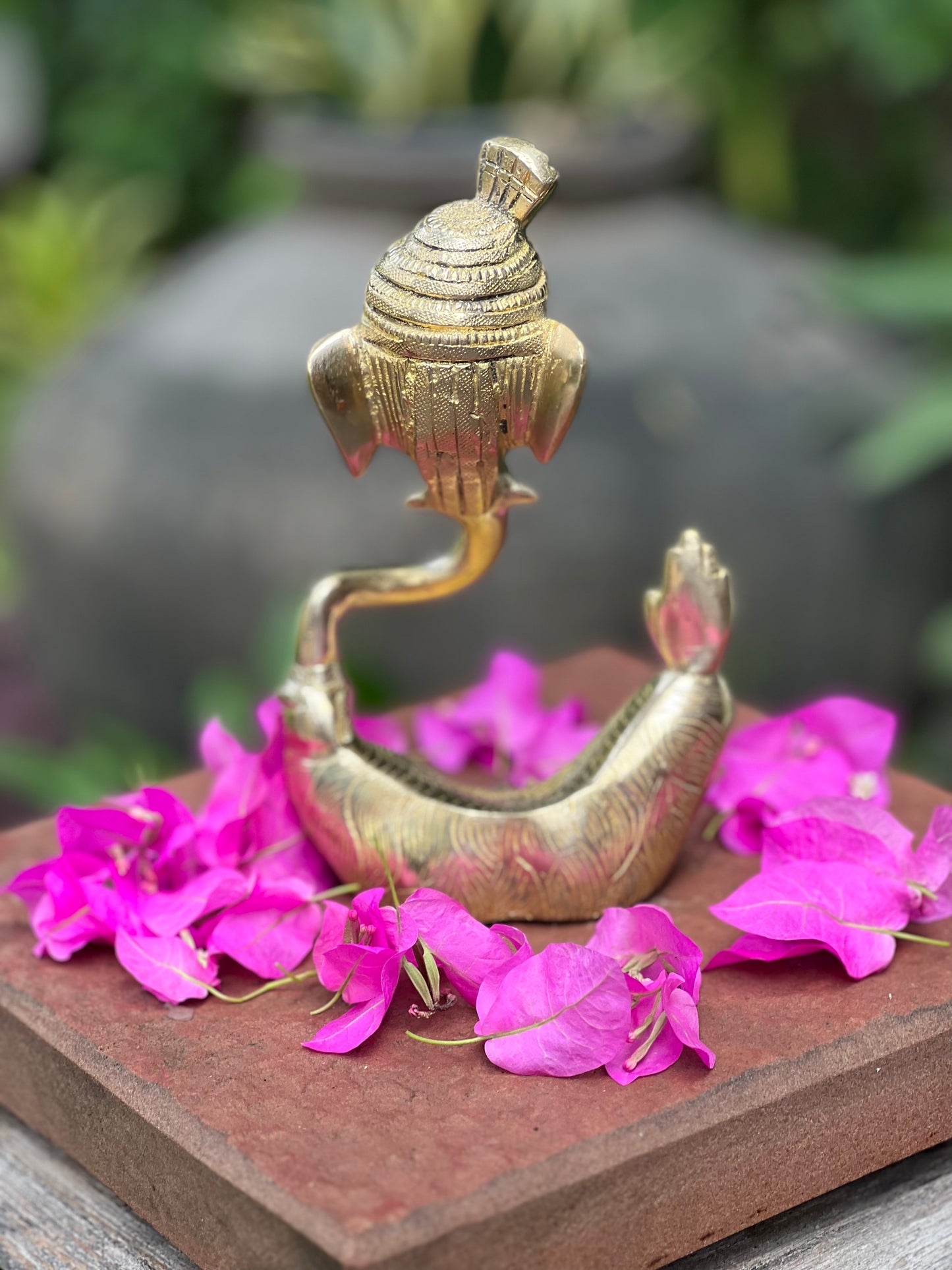Brass Turban Pagadi Lord Ganesha Idol