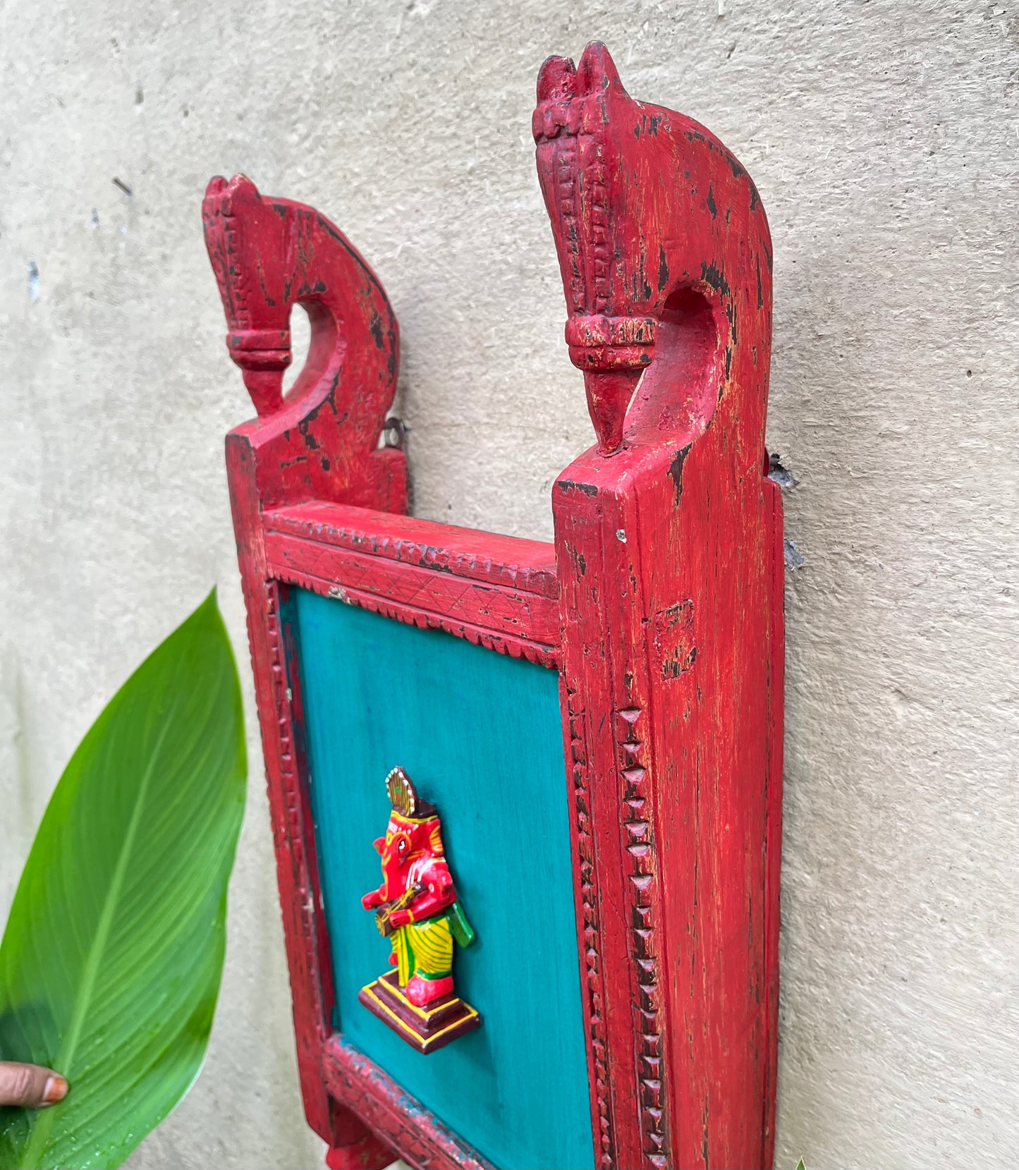 Wood Hand Painted Ganesh Frame