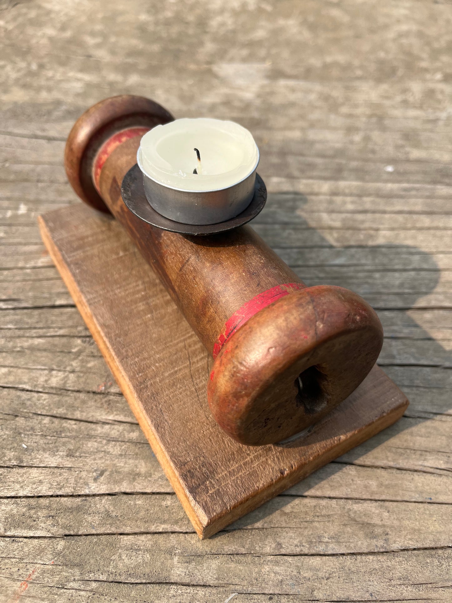 Old Roller Candle Stand