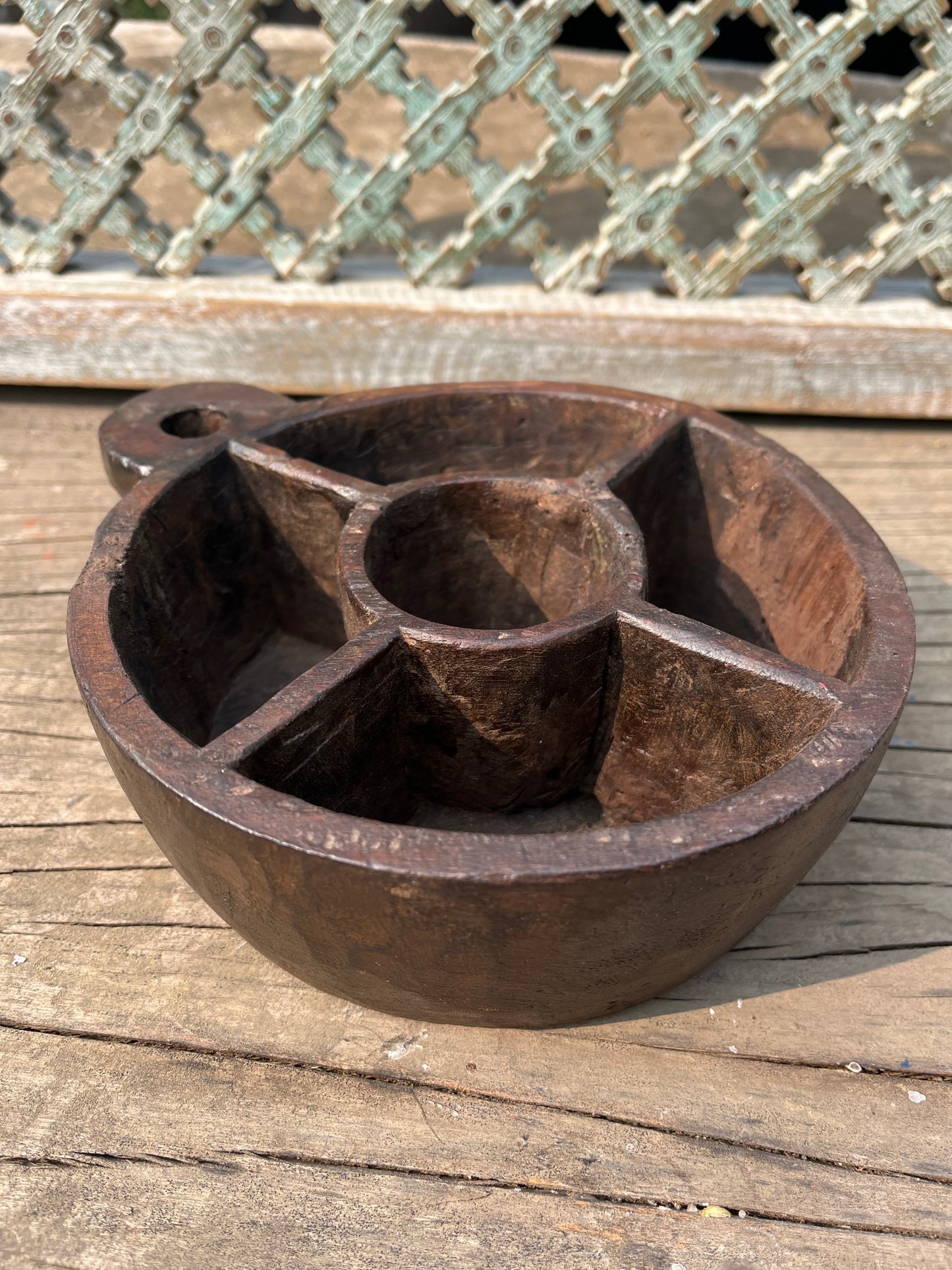Old Wood Open Spice Box