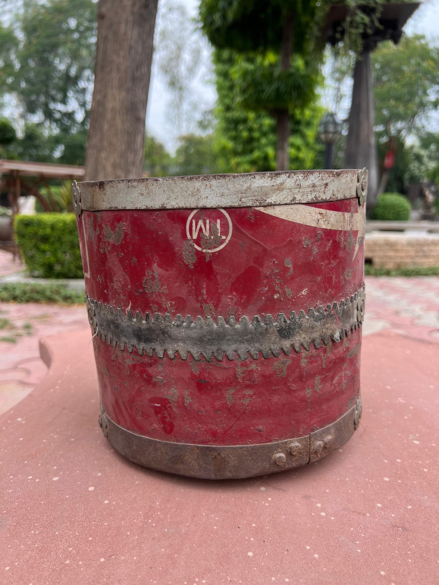 Old Iron Flower Planter