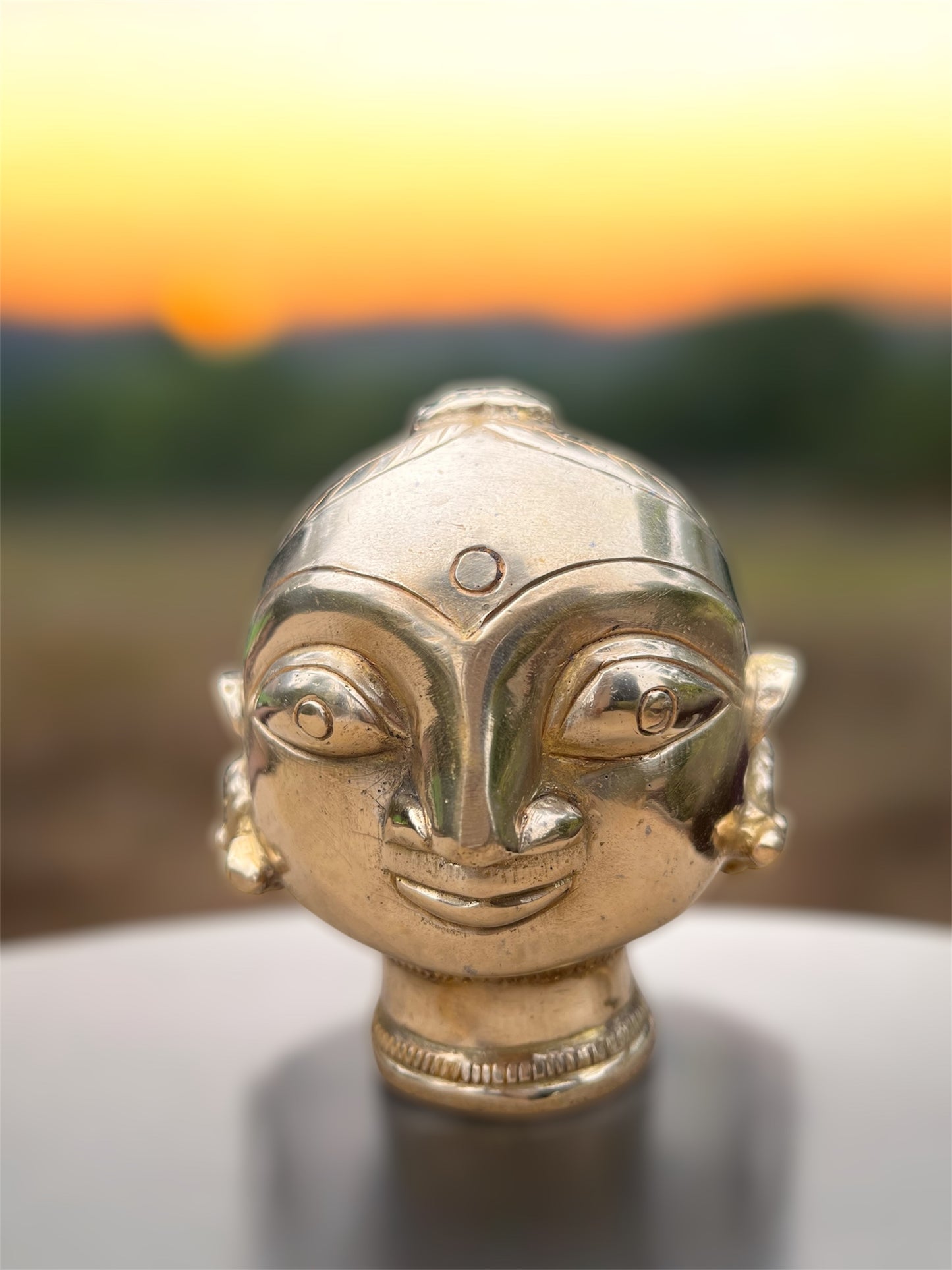 Brass Gauri Face