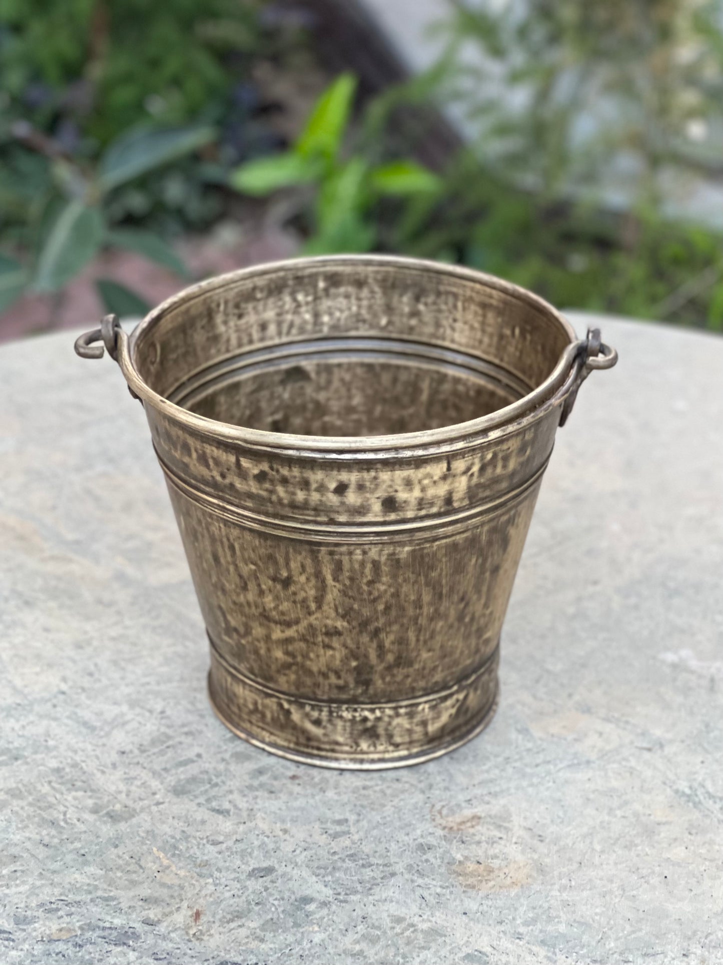 Vintage Brass Balti Planter