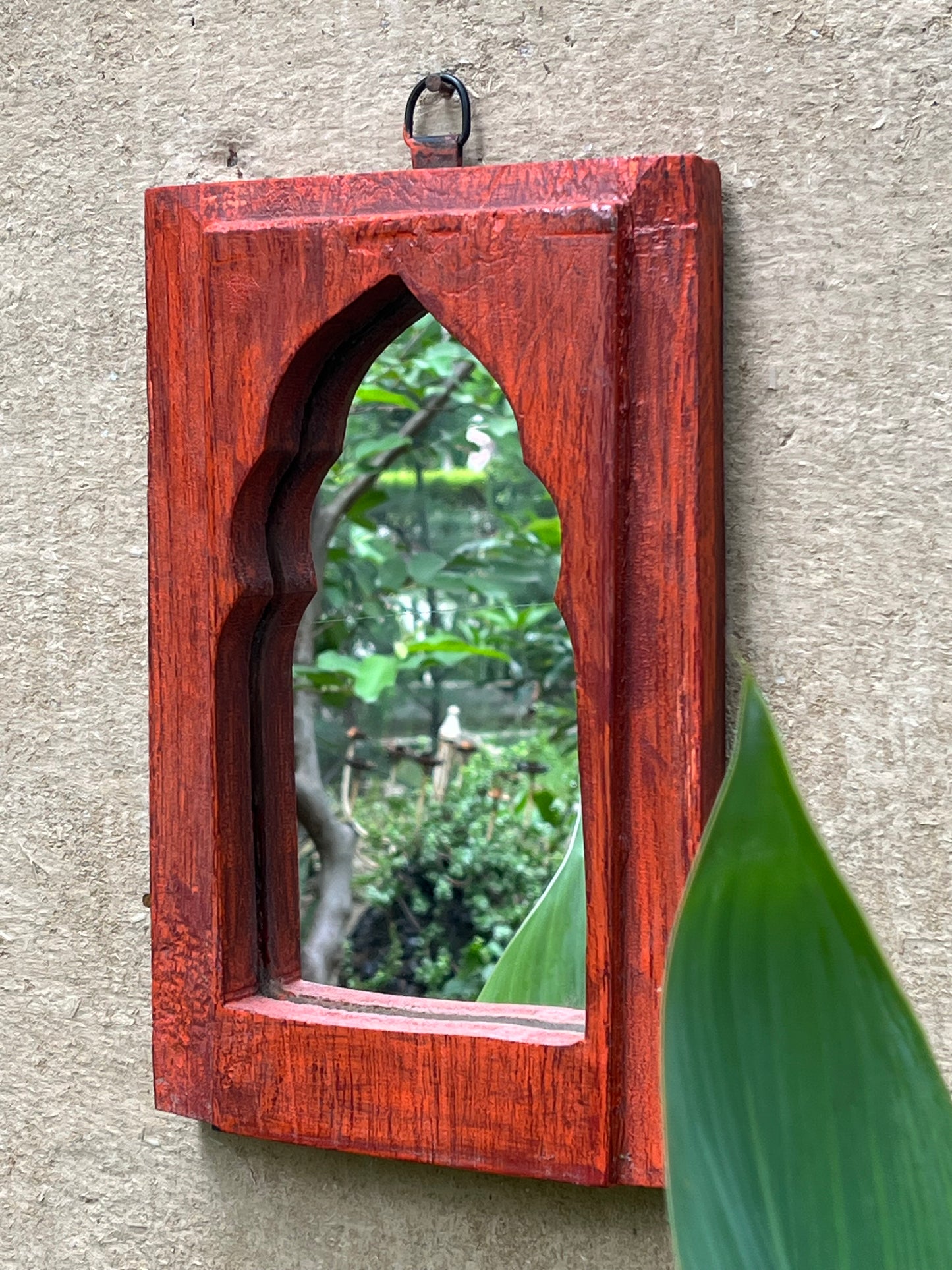 Wood Hand Painted mirror