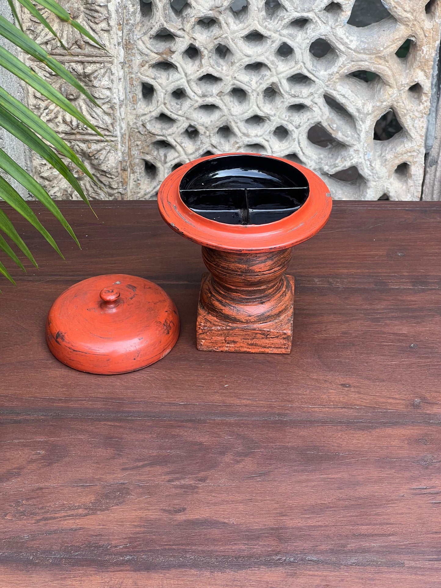 Old Lacquer Wood Box
