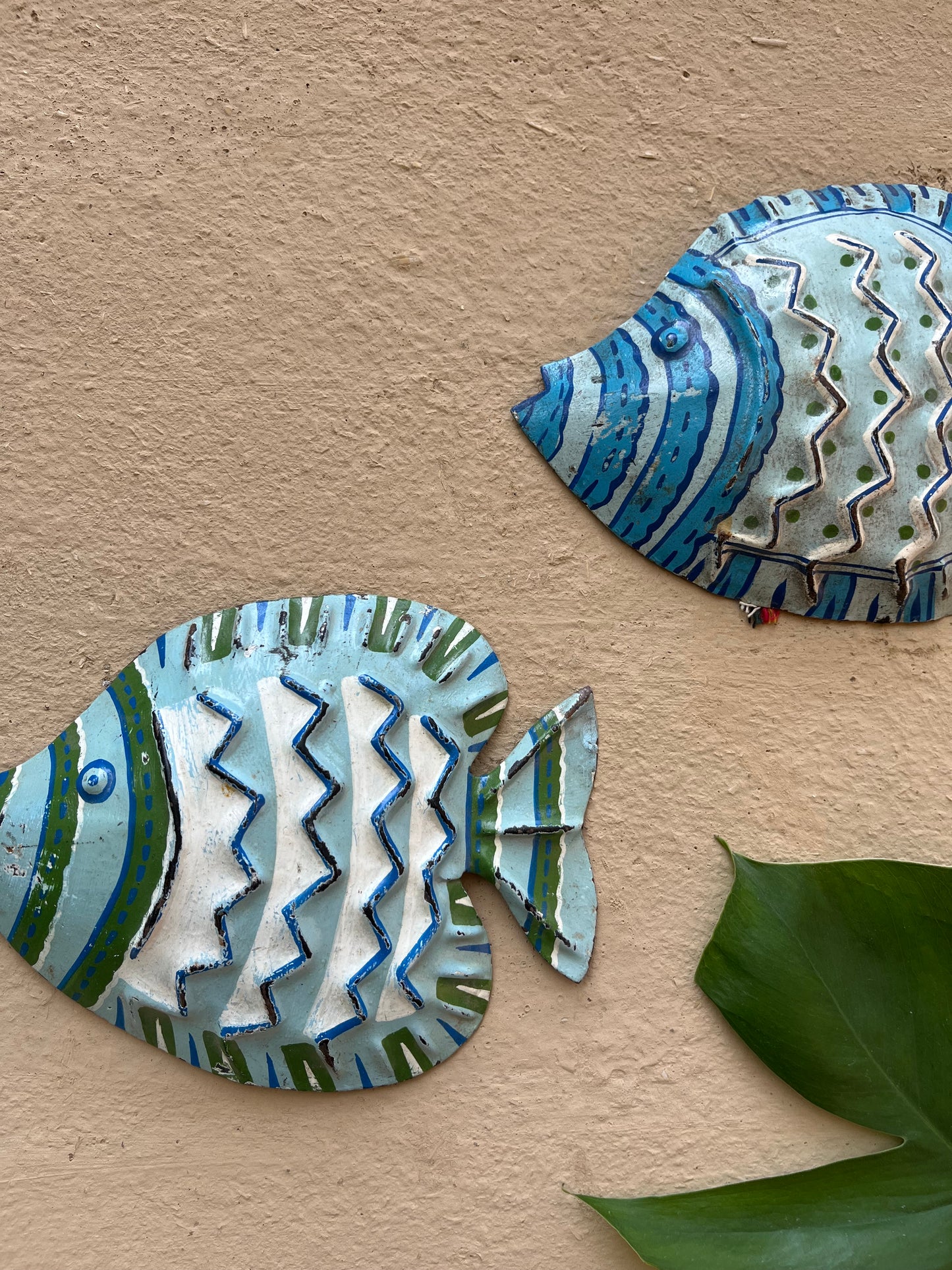Iron Wall Fish Set of 2