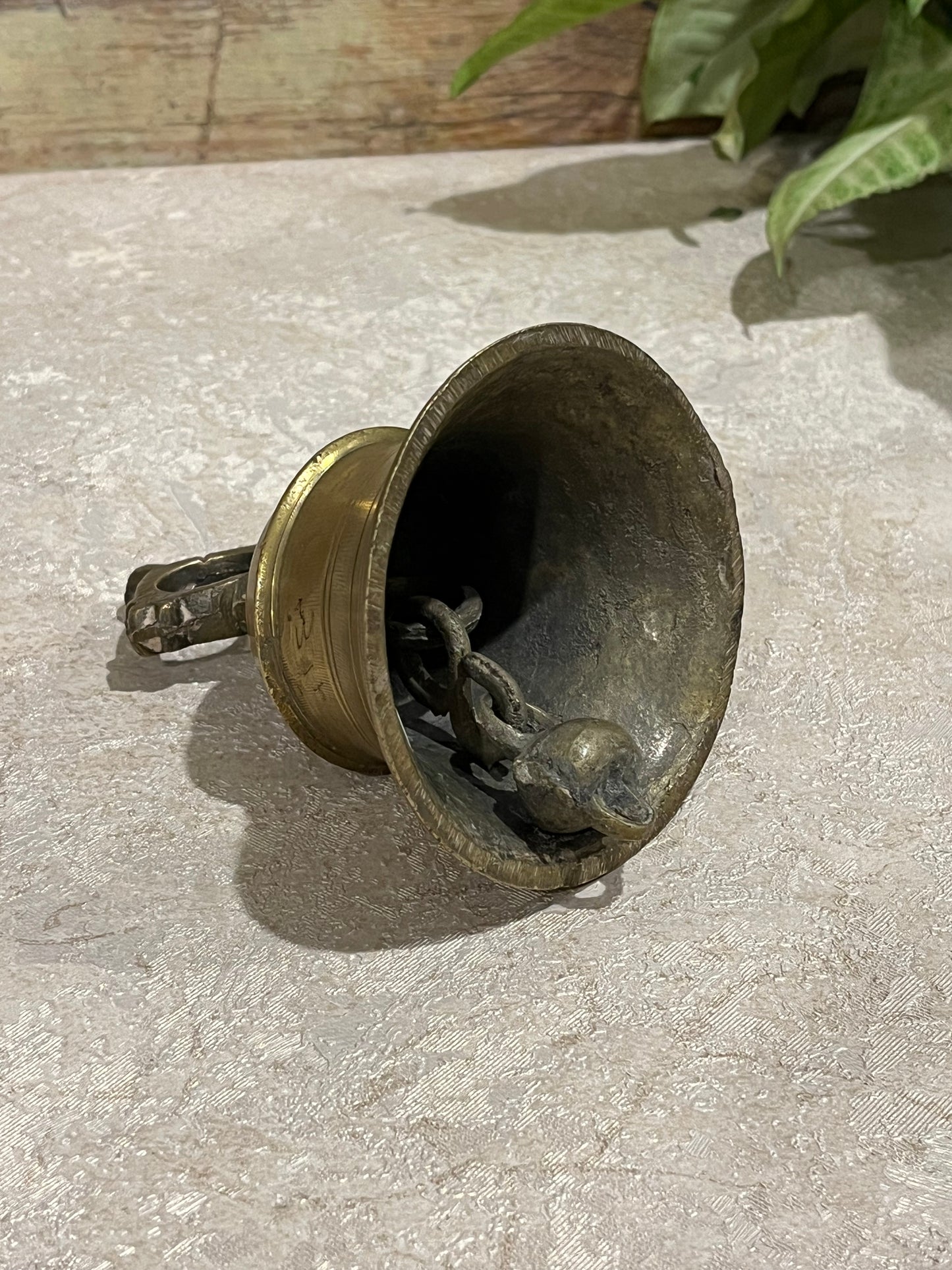 Old Divine Temple Brass Bell