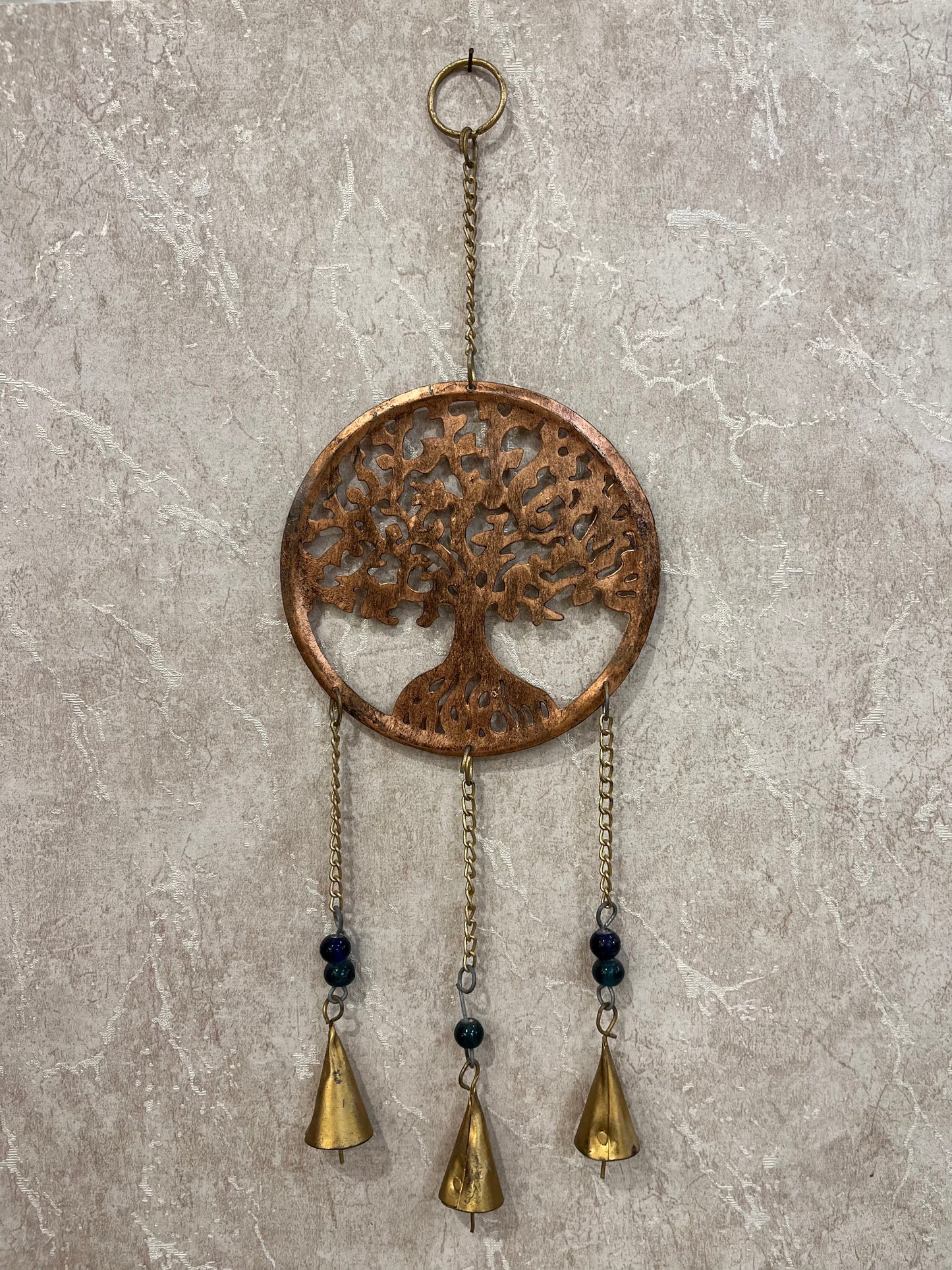 Tree Copper With Bell Hanging