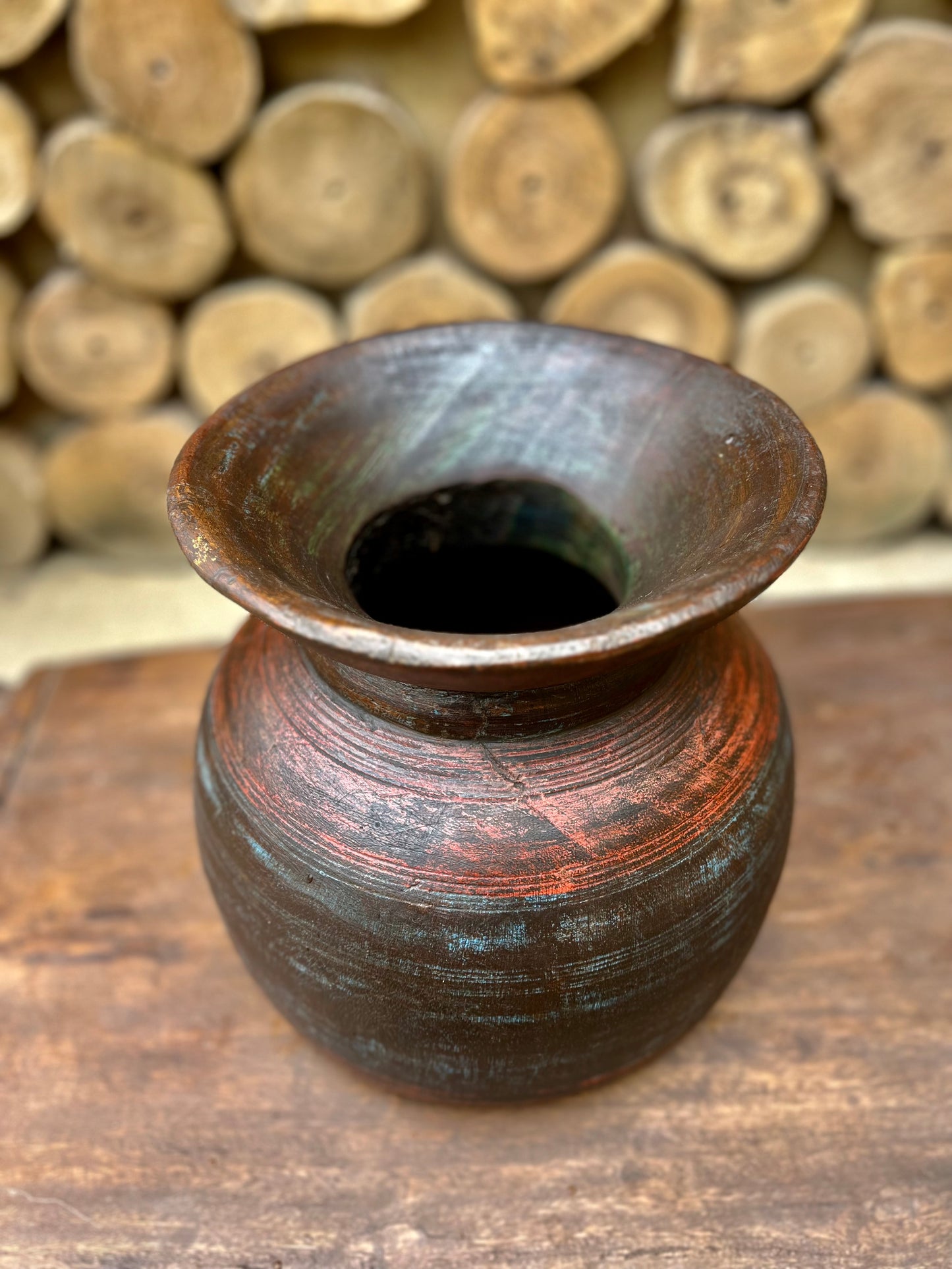 Old Wood Flower pot