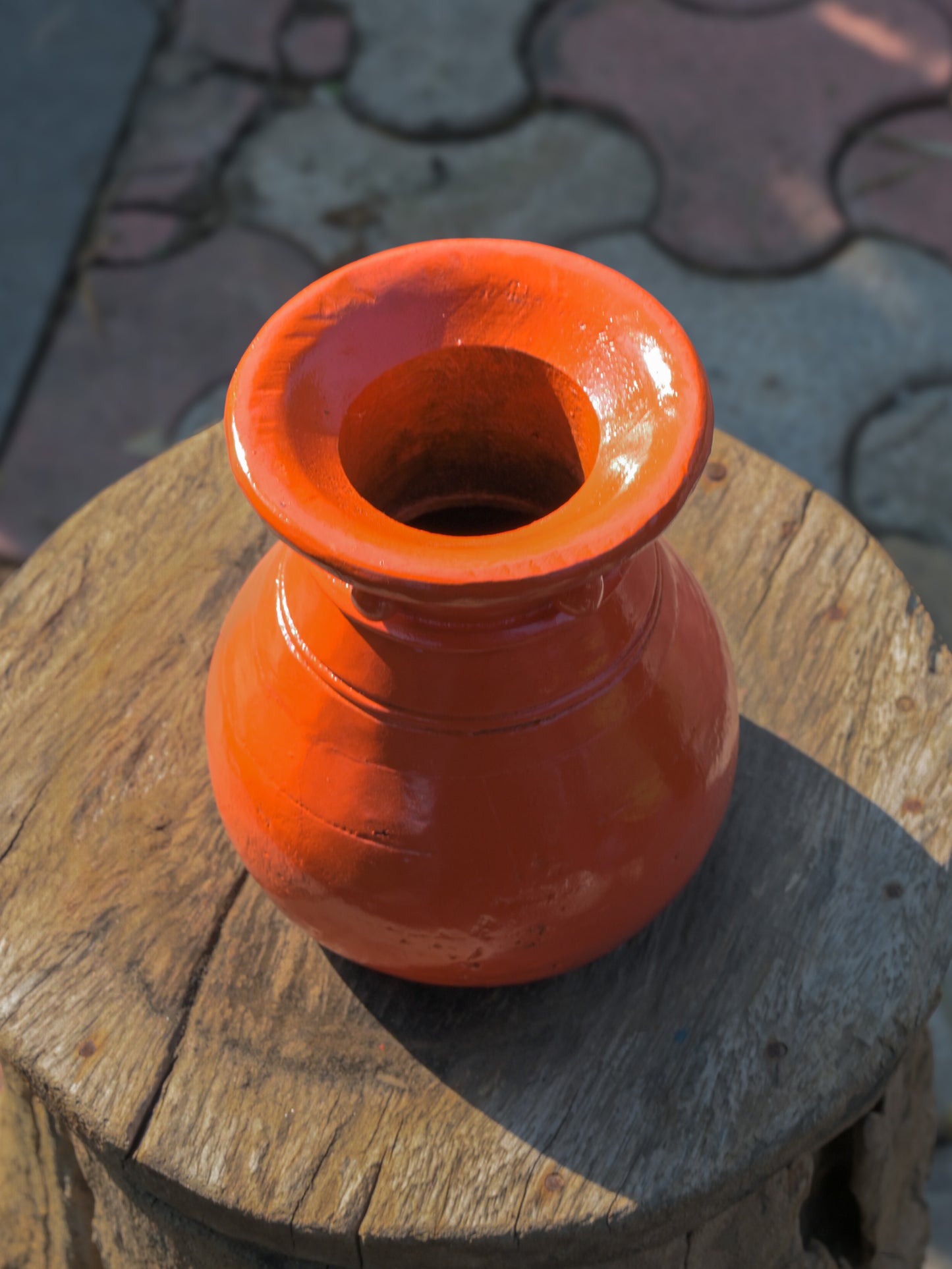 Orange Decor Planter