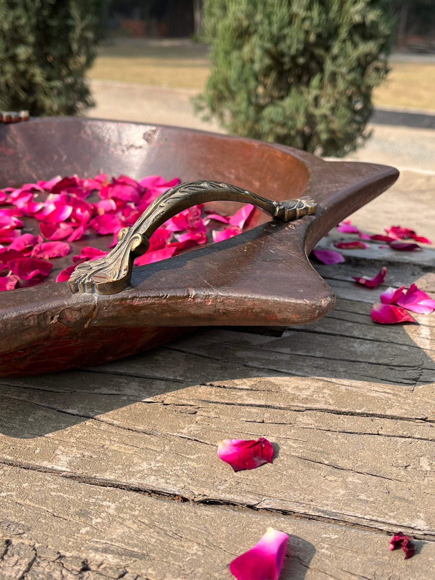 Vintage Wood Chapati Tray