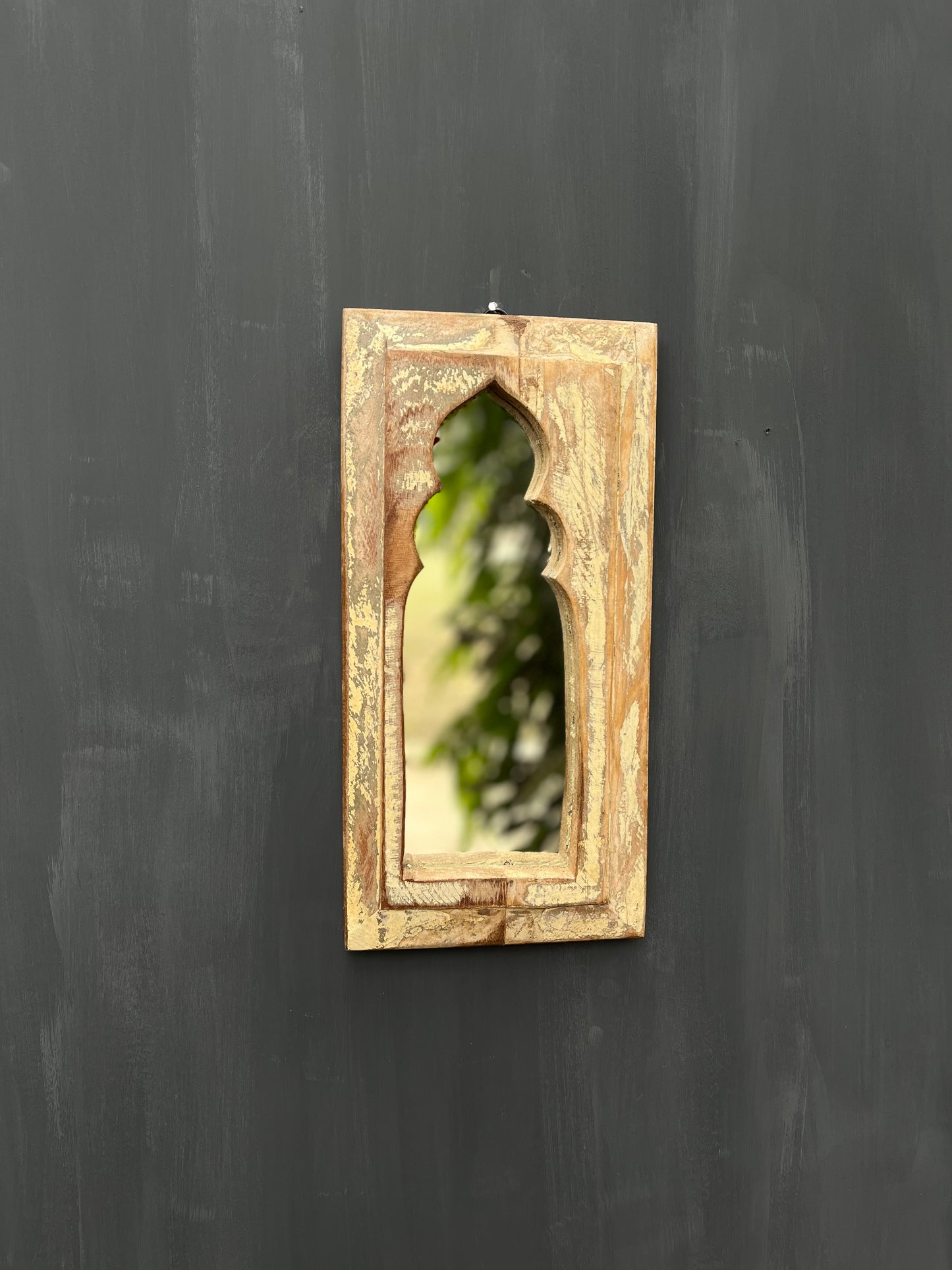 Wooden Old Arch mirror