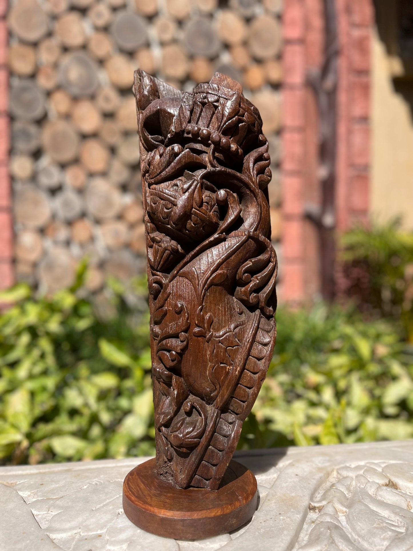 Vintage Decor Teak Wood Bracket