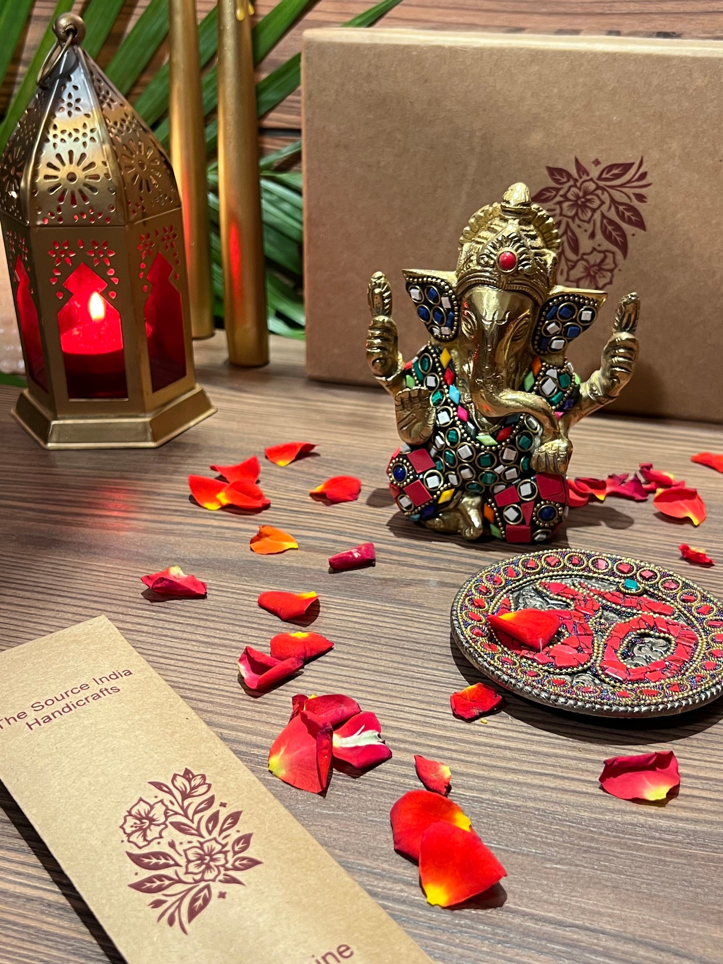 Brass Ganesh Om Incense Holder