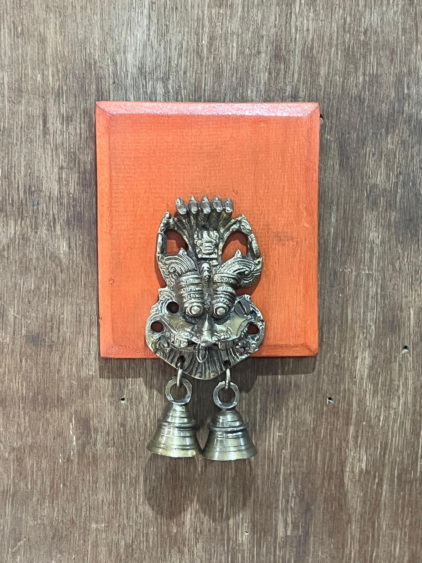 Orange Wall Devil Mask