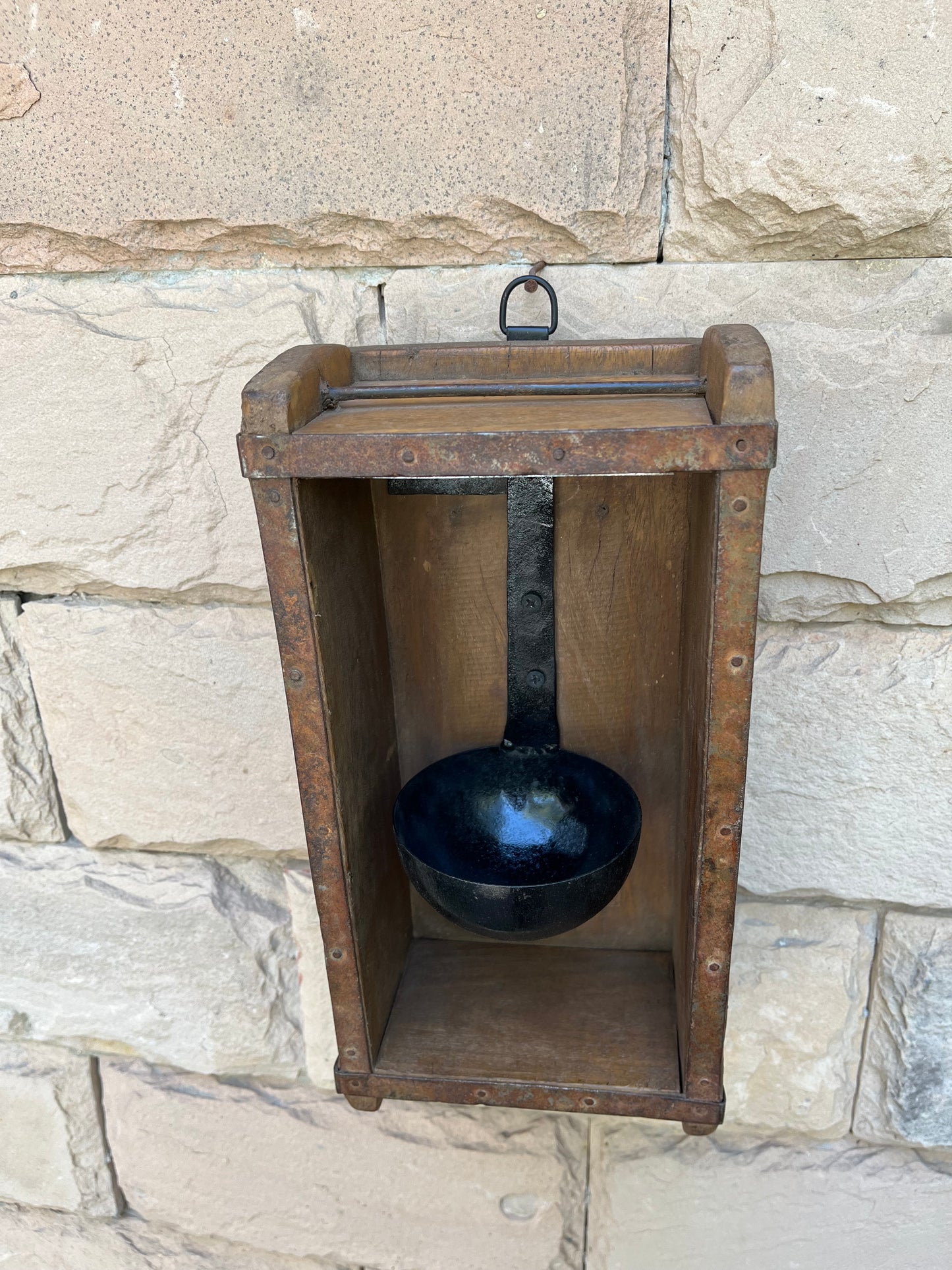 Wooden Wall candle Oil Lamp