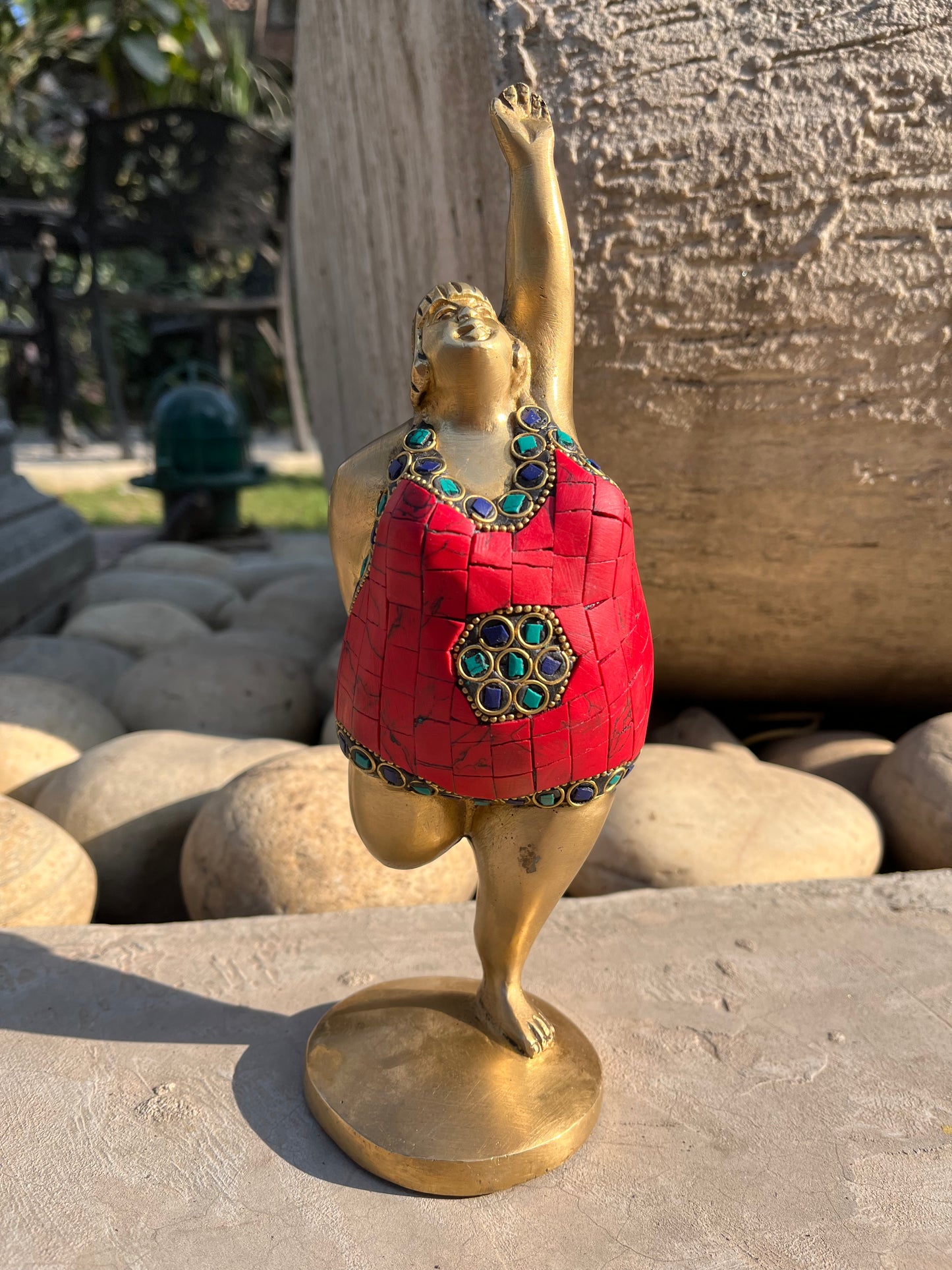 Rajahansmudra Brass Yogasan lady