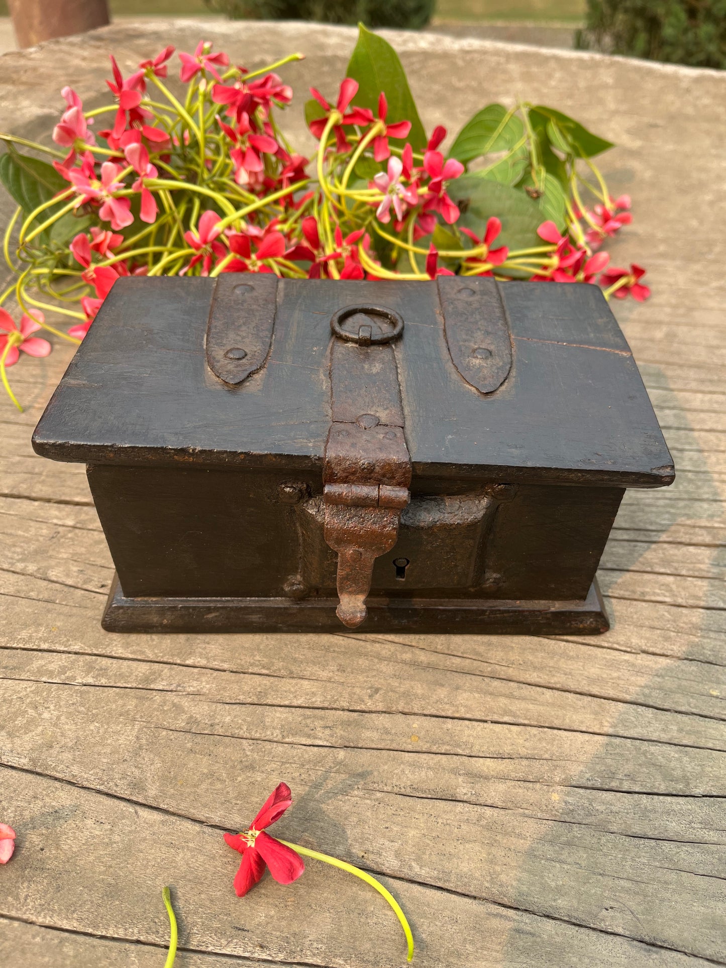 Vintage wood Cash Box