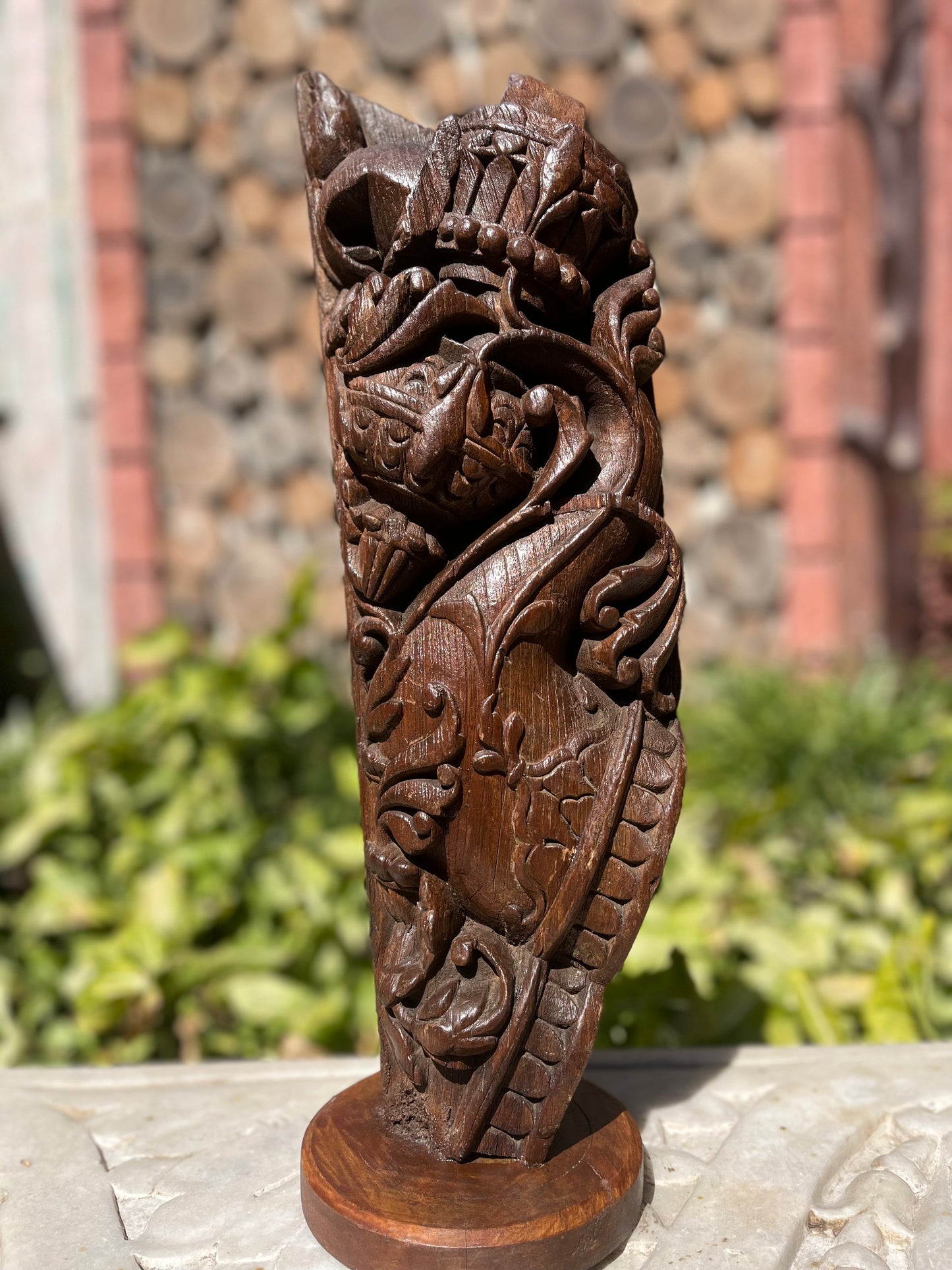 Vintage Decor Teak Wood Bracket