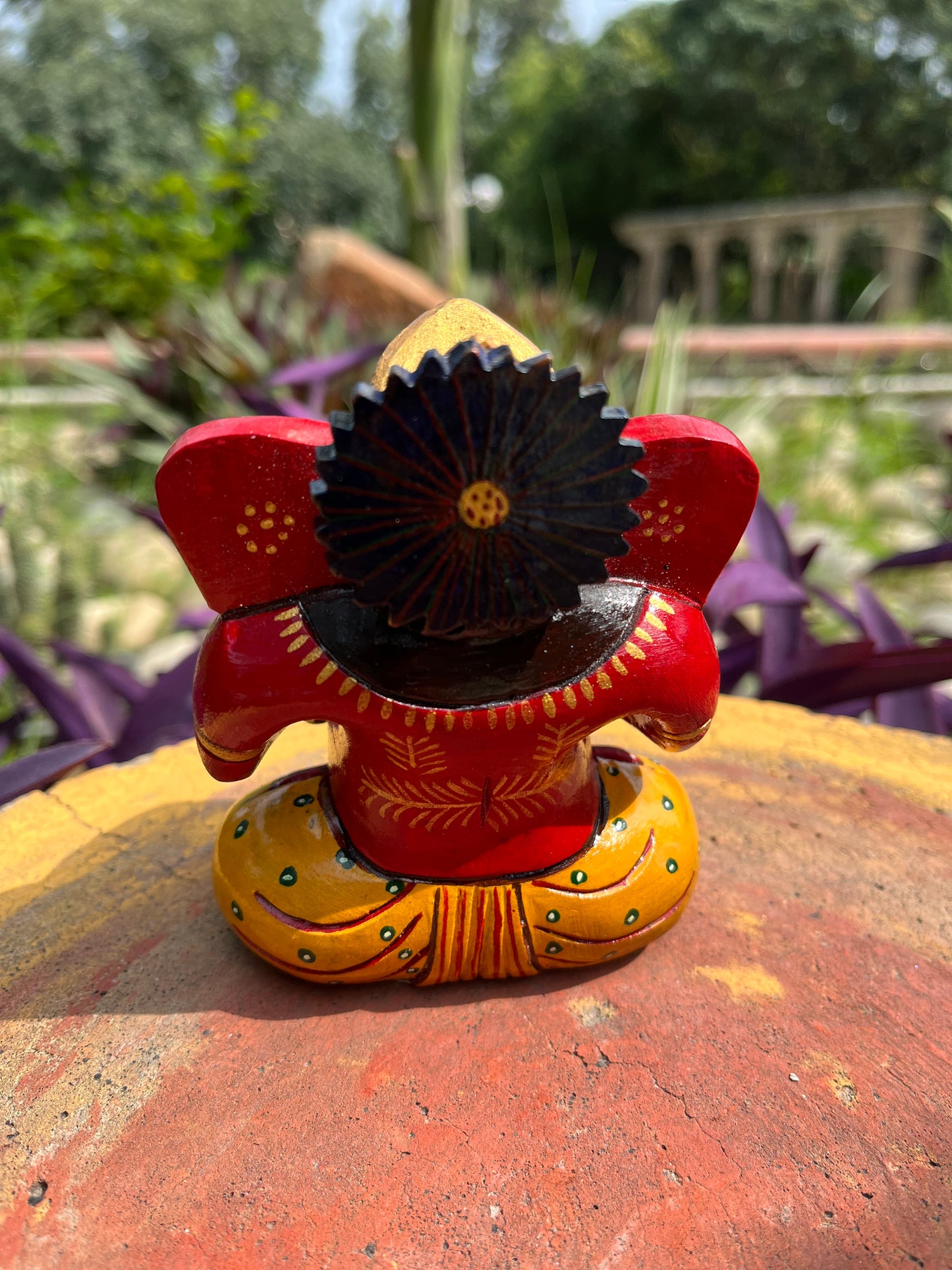 Wooden Handpainted Divine Ganesha