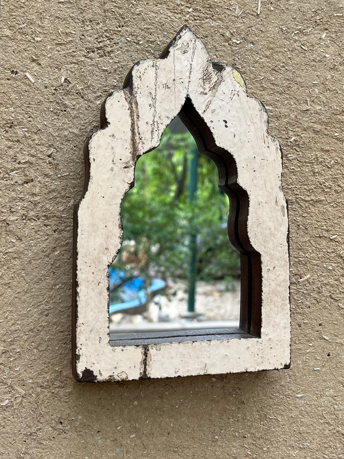 Wood Arch Wall Mirror
