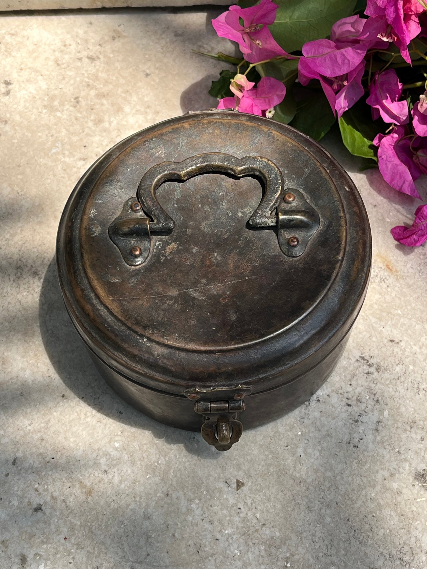 Vintage Brass Chapati Box