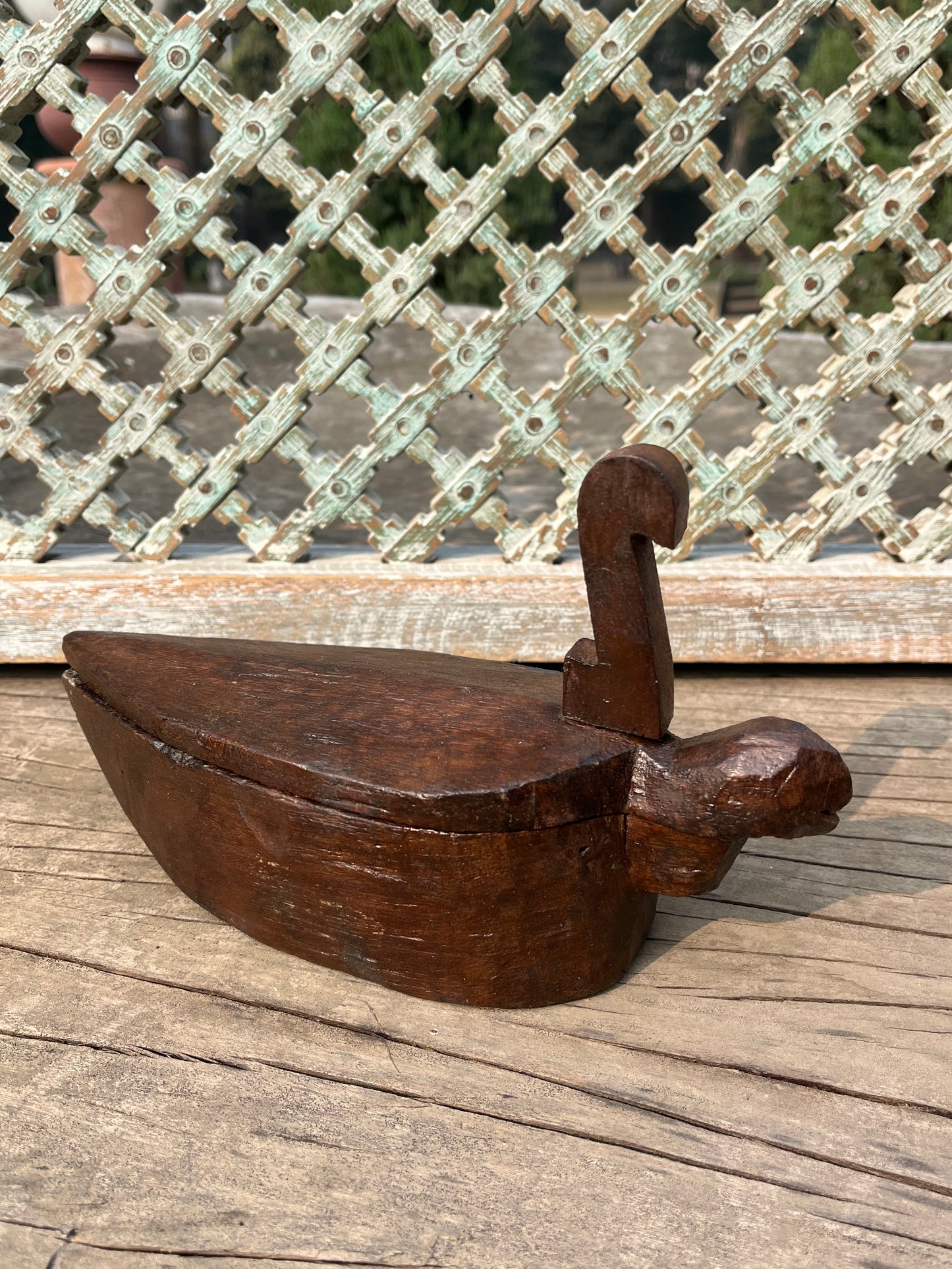 Old Spice Box with Swan handle