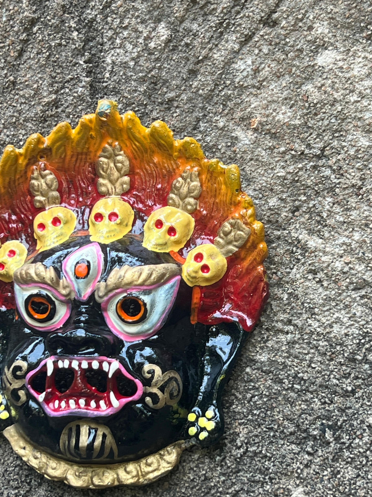 Metal painted Devil Mask