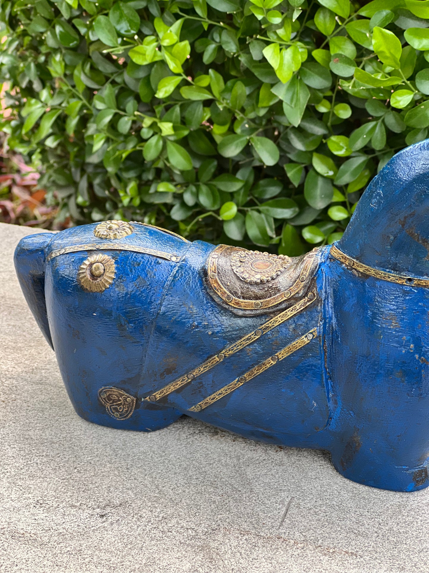 Blue Hand Painted Horse