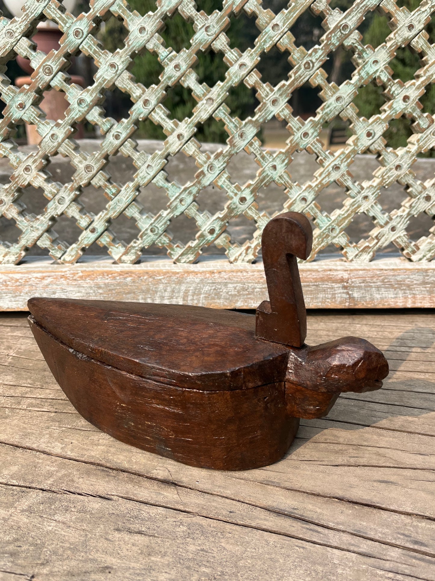 Old Spice Box with Swan handle