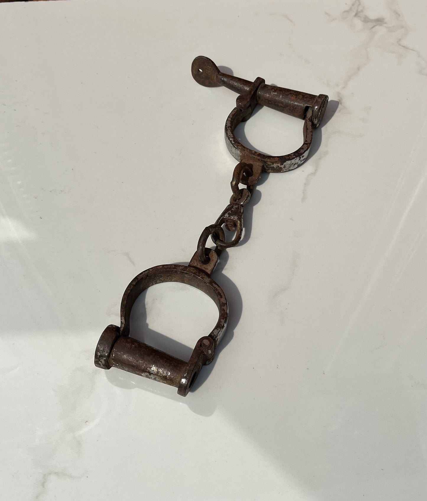 Old Iron Handcuffs Lock