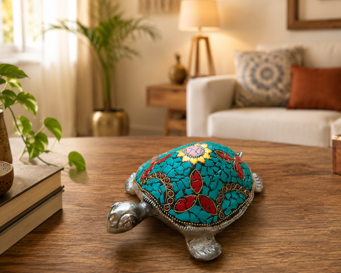 Metal Stone Tortoise