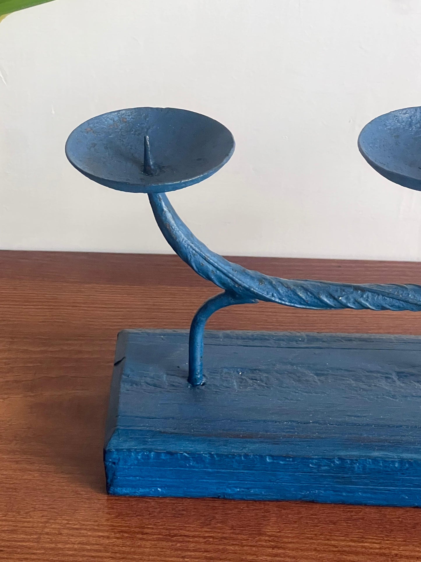 Blue Candle Holder