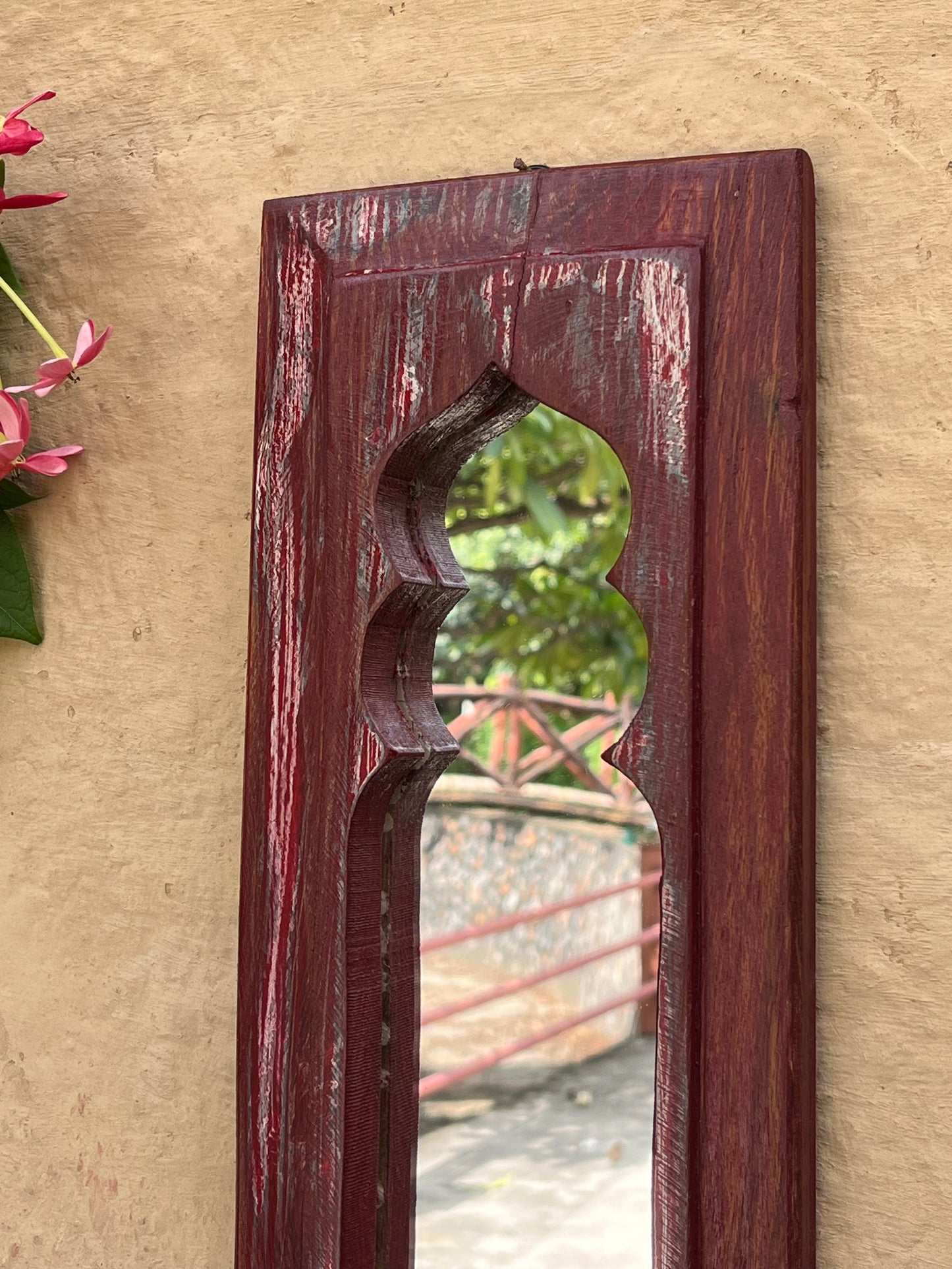 Wood Arch Mirror