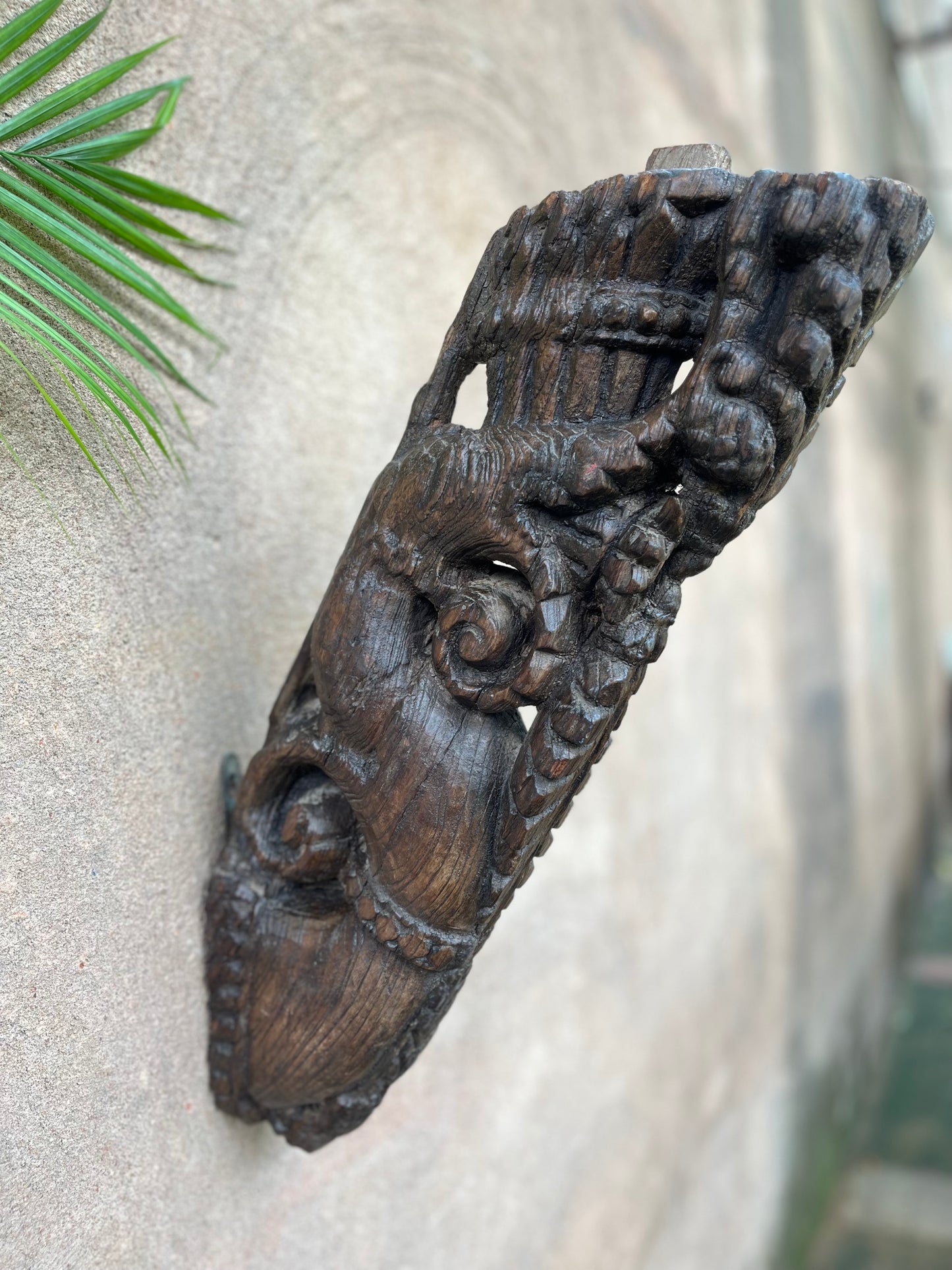 Vintage Wooden Hand carved Bracket