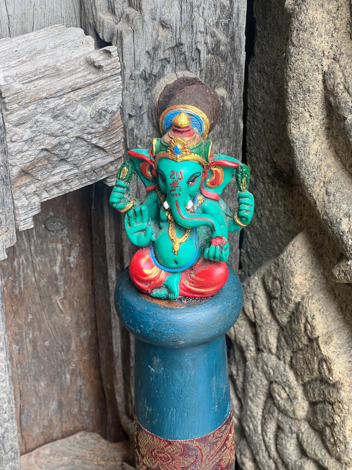 Wooden Ganesha Decorative