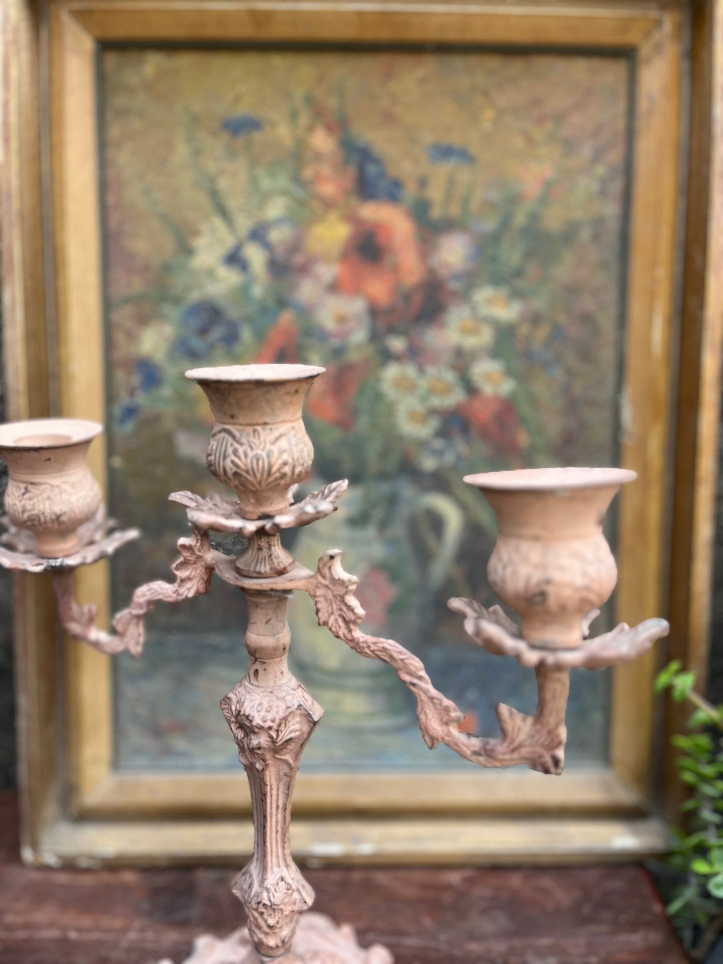 French Vintage Candle Stand